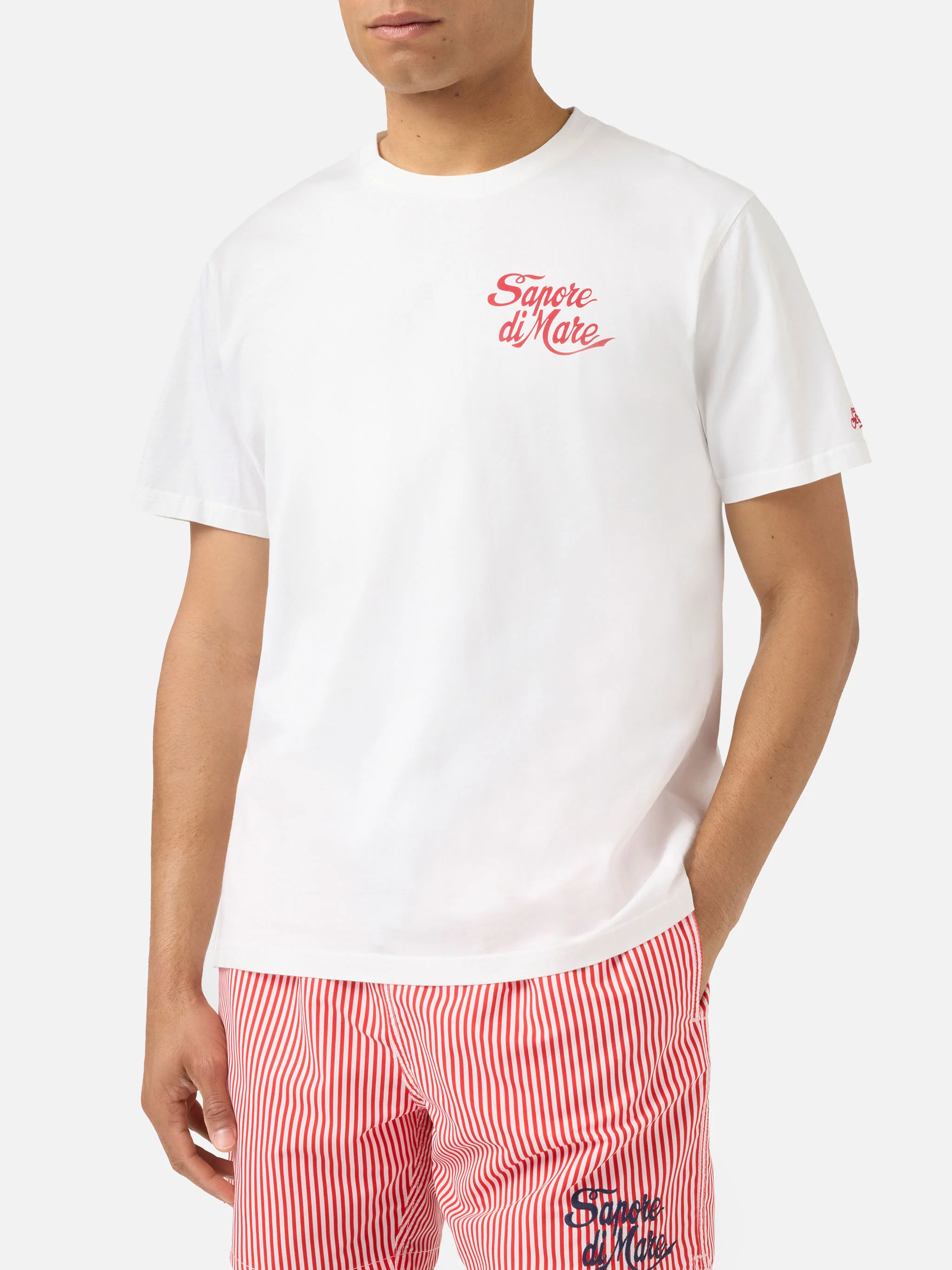 White Portland t-shirt with Sapore di Mare print | Special Edition - Image 3
