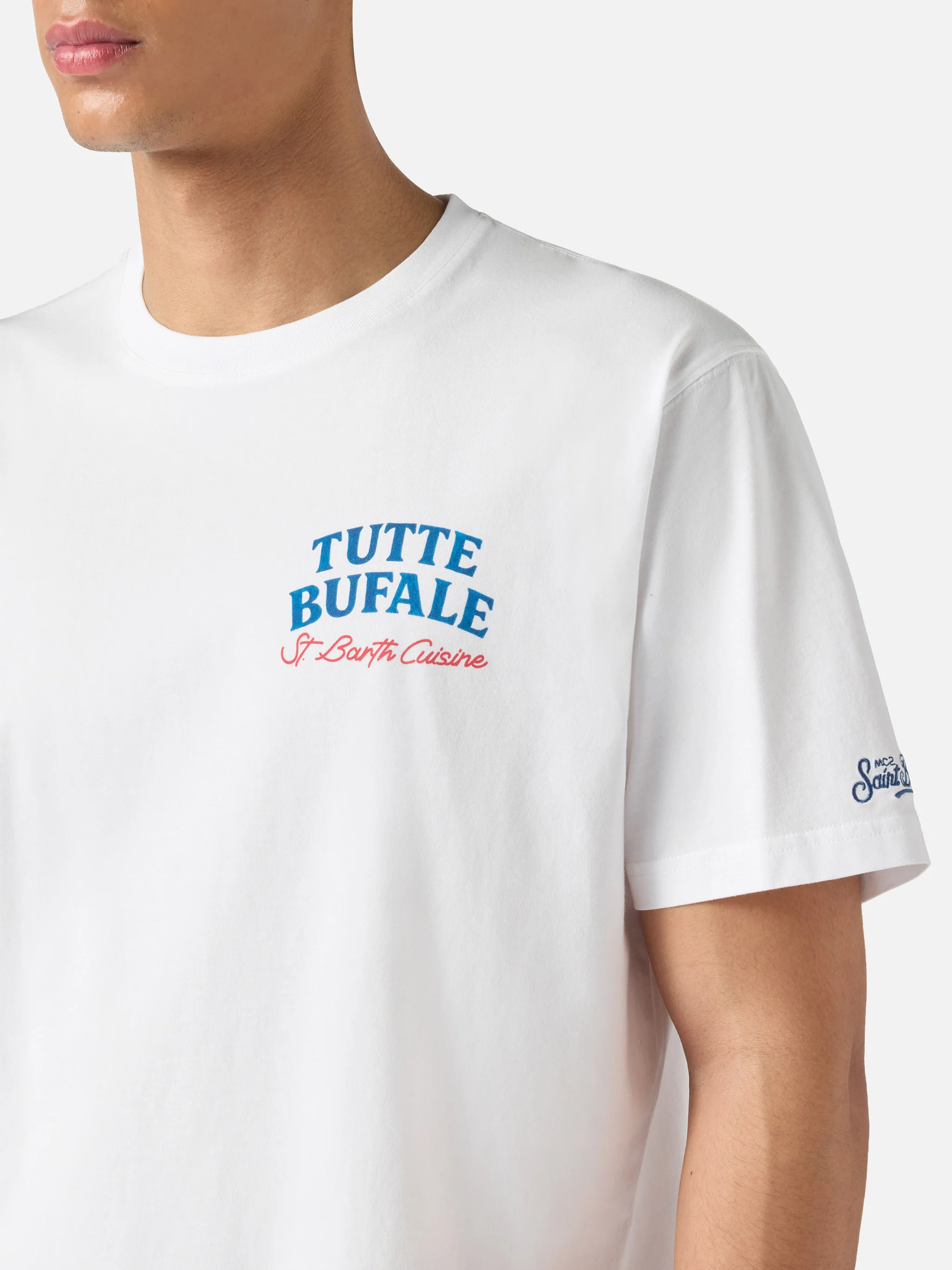 White Portland t-shirt with Tutte Bufale print - Image 2