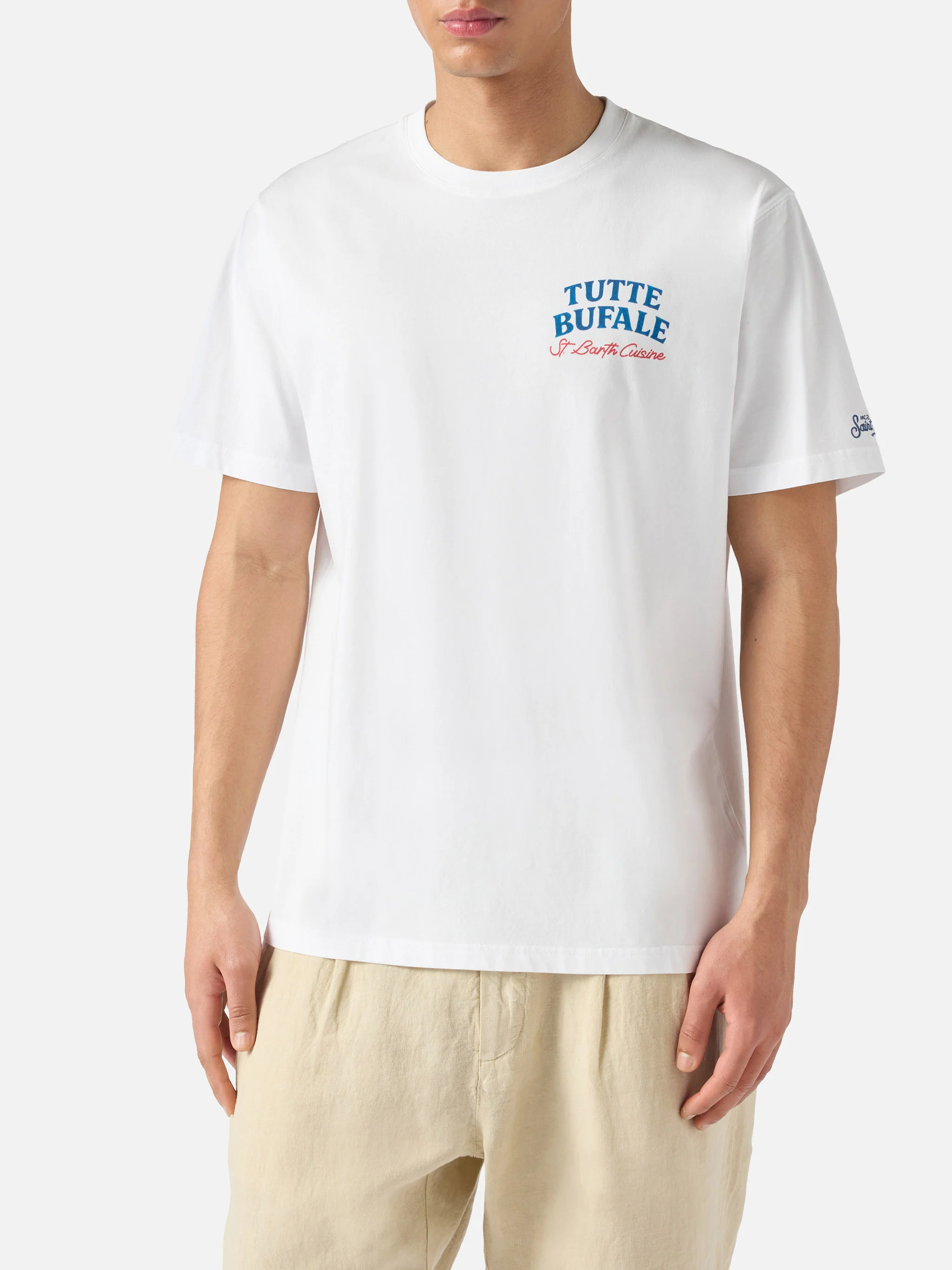 White Portland t-shirt with Tutte Bufale print - Image 3