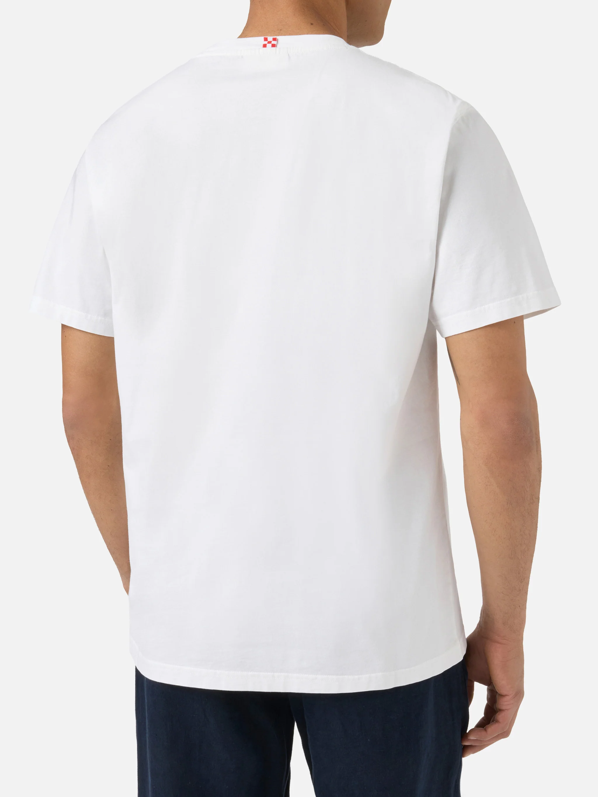 White Portofino T-shirt with Cedro Alle Tentazioni embroidery | Special Edition - Image 4