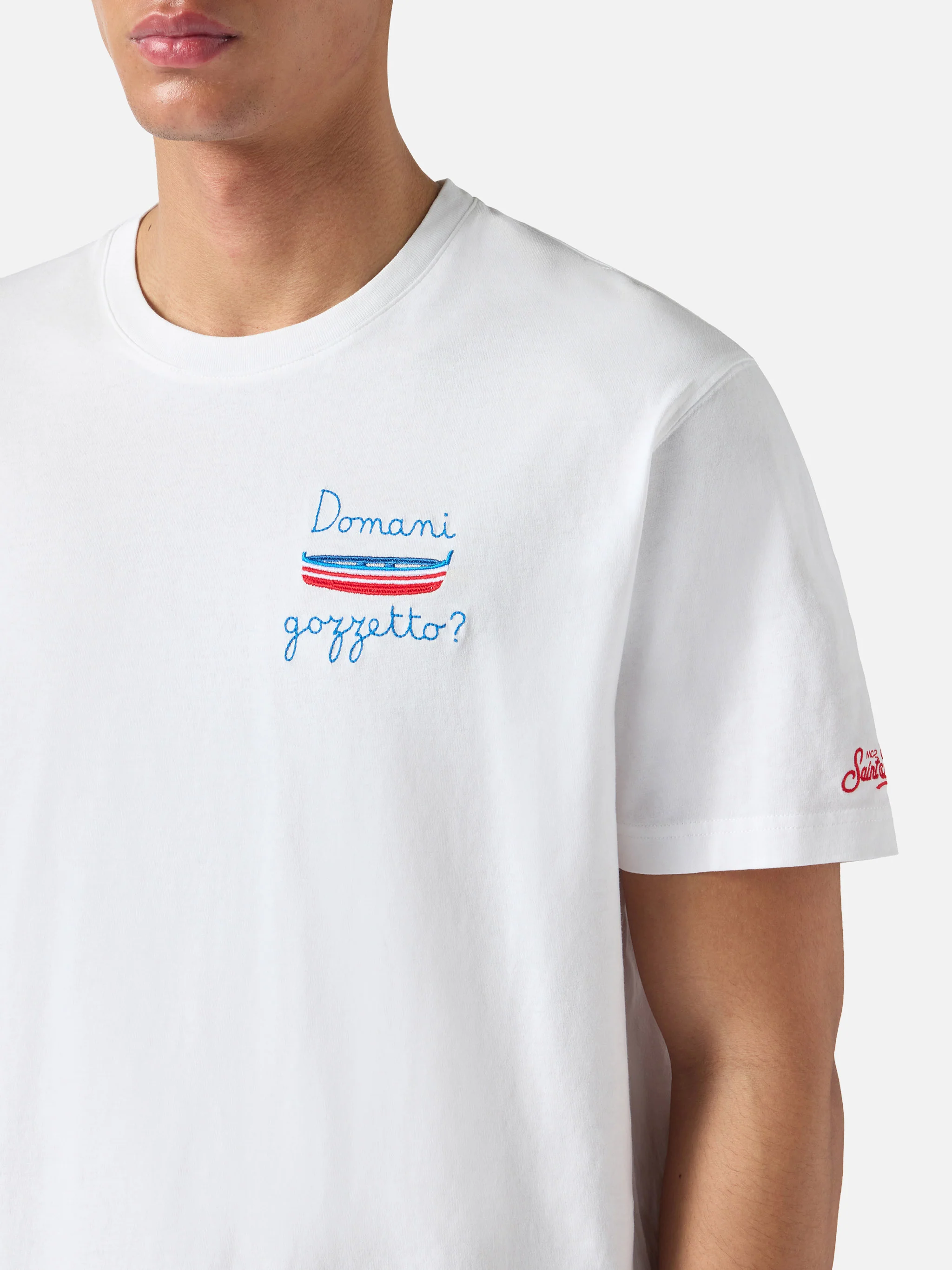 Portofino t-shirt with Domani Gozzetto? embroidery - Image 2