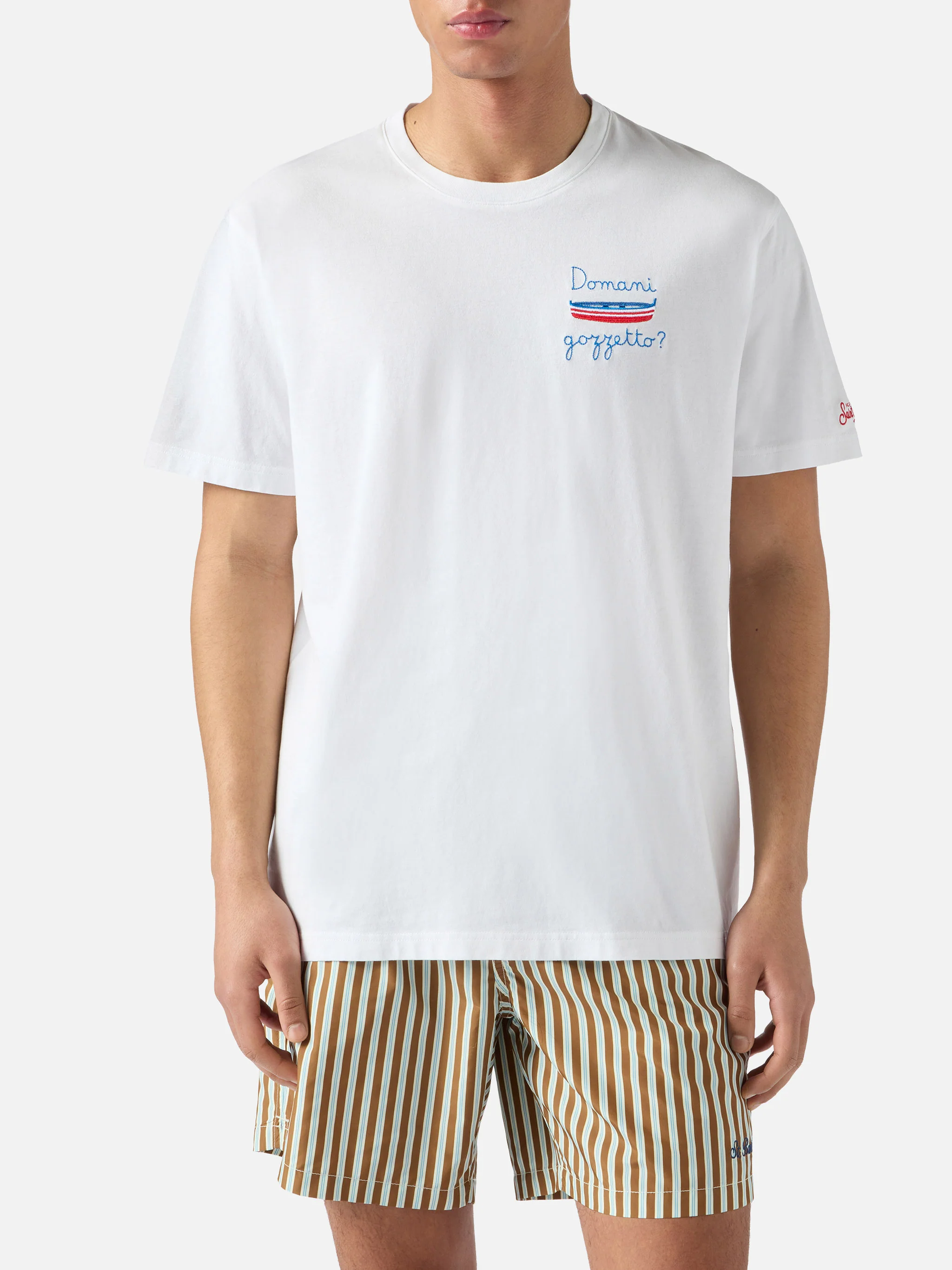Portofino t-shirt with Domani Gozzetto? embroidery - Image 3