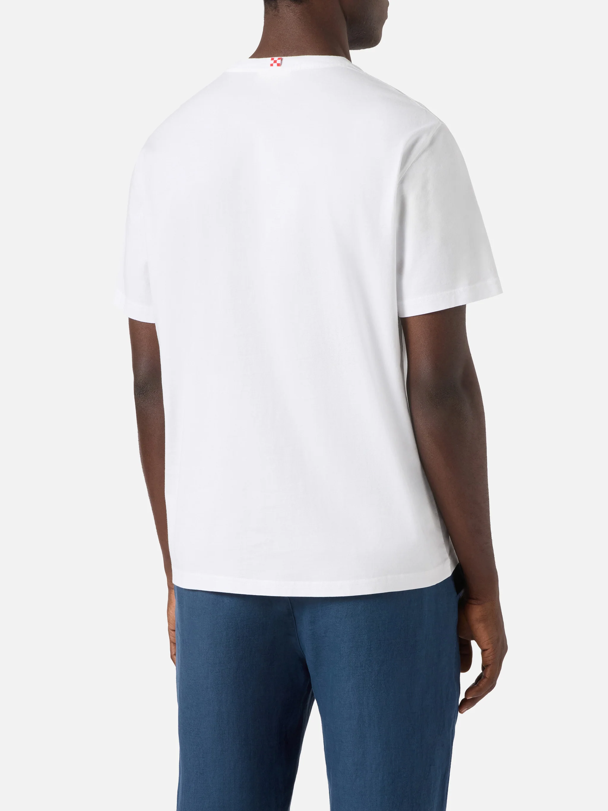 White Portofino T-shirt with Ducati Team embroidery | Special Edition - Image 4