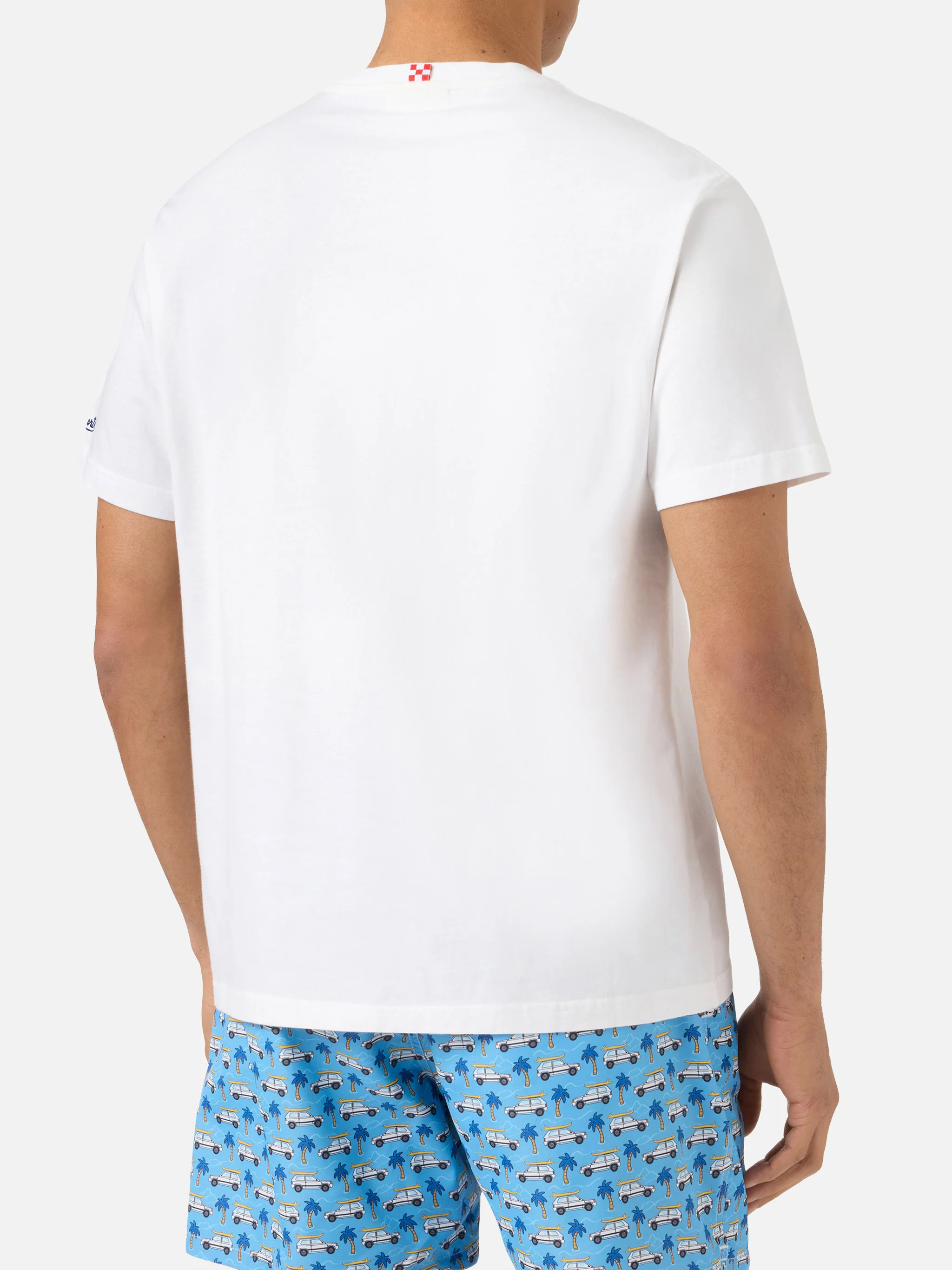 White Portofino T-shirt with Italians Do It Better embroidery - Image 4