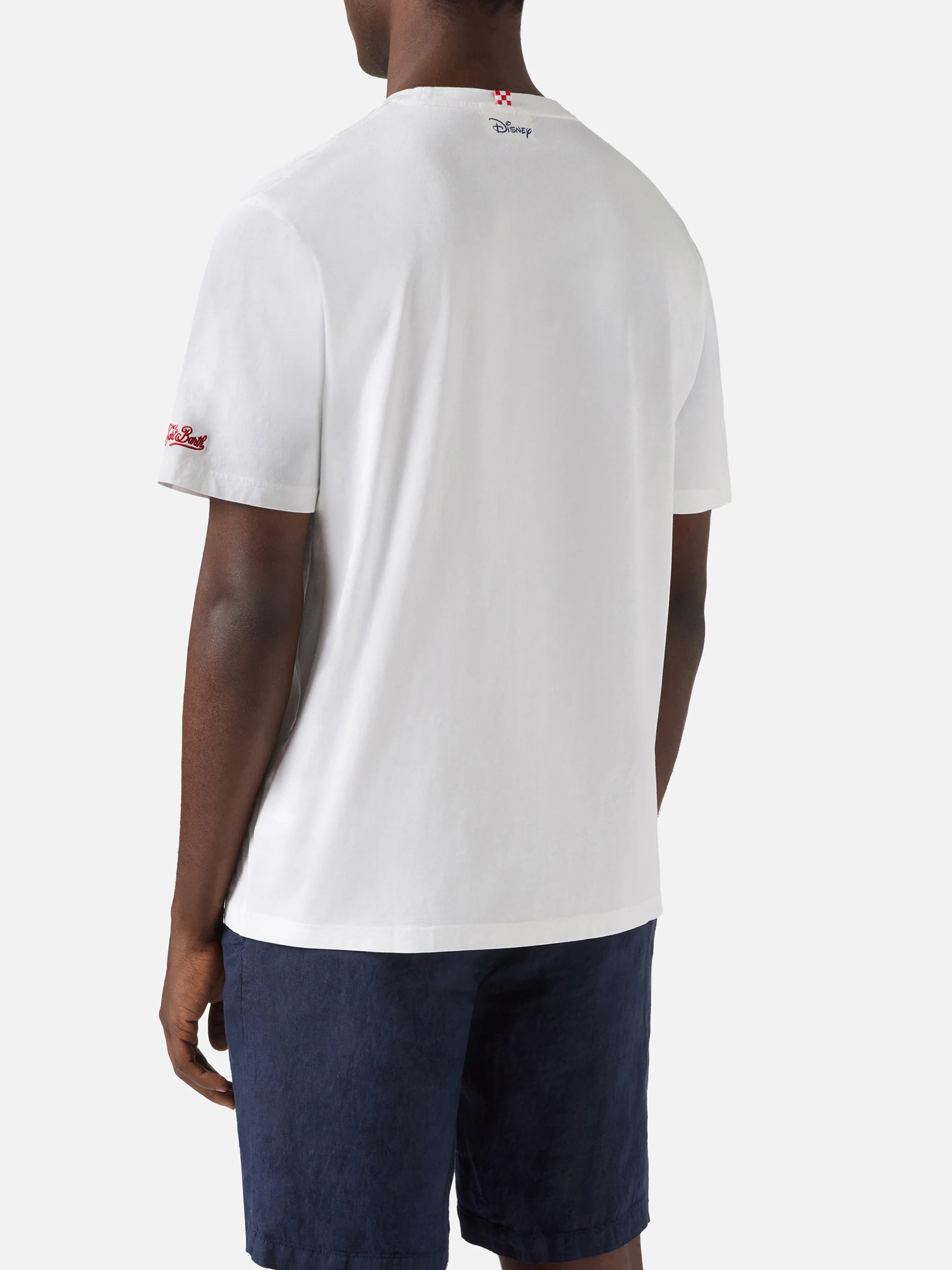 White Portofino T-shirt with Pool Champion embroidery | Special Edition - Image 4