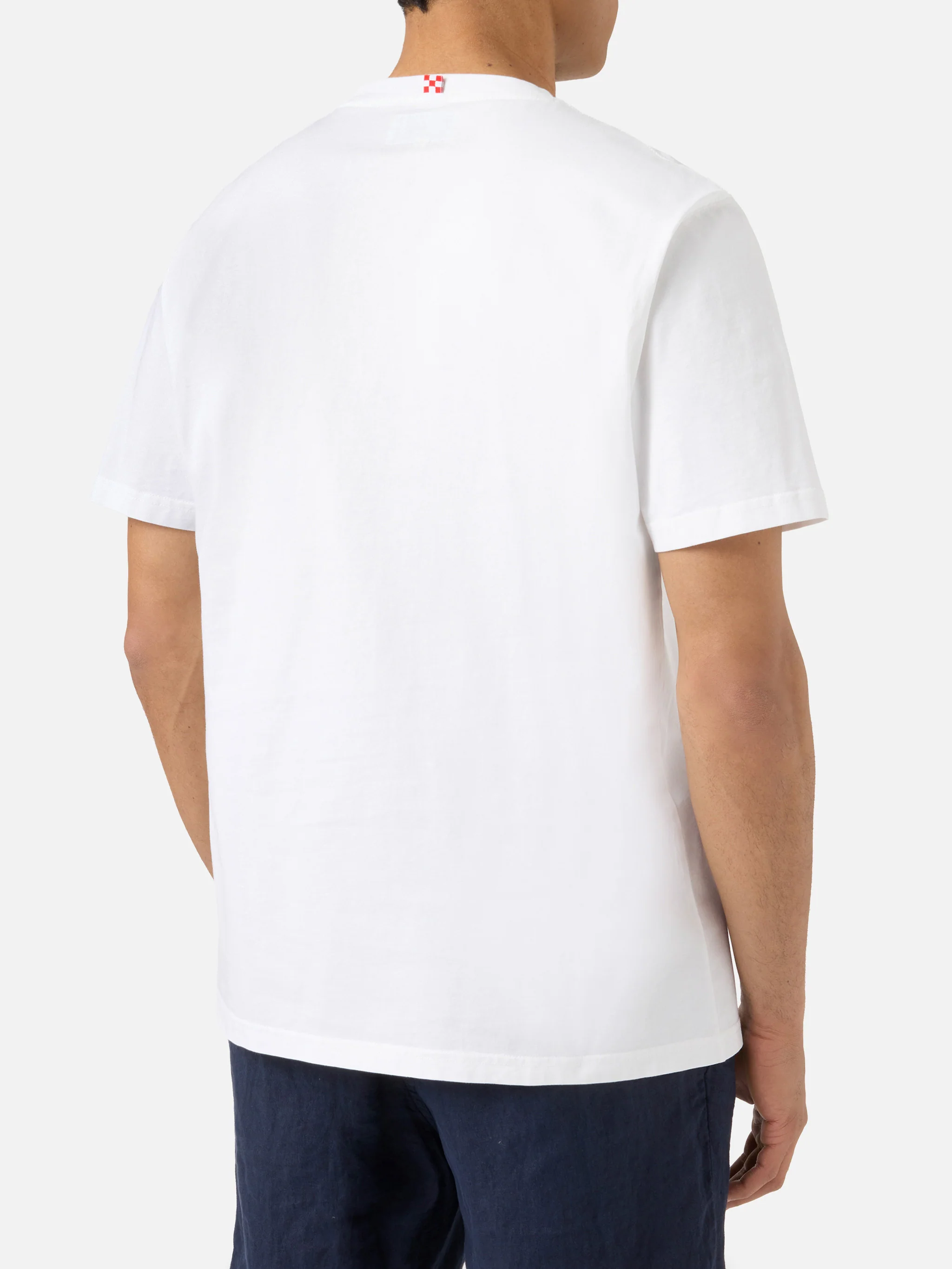White Portofino T-shirt with St. Barth Bomber embroidery | Special Edition - Image 4