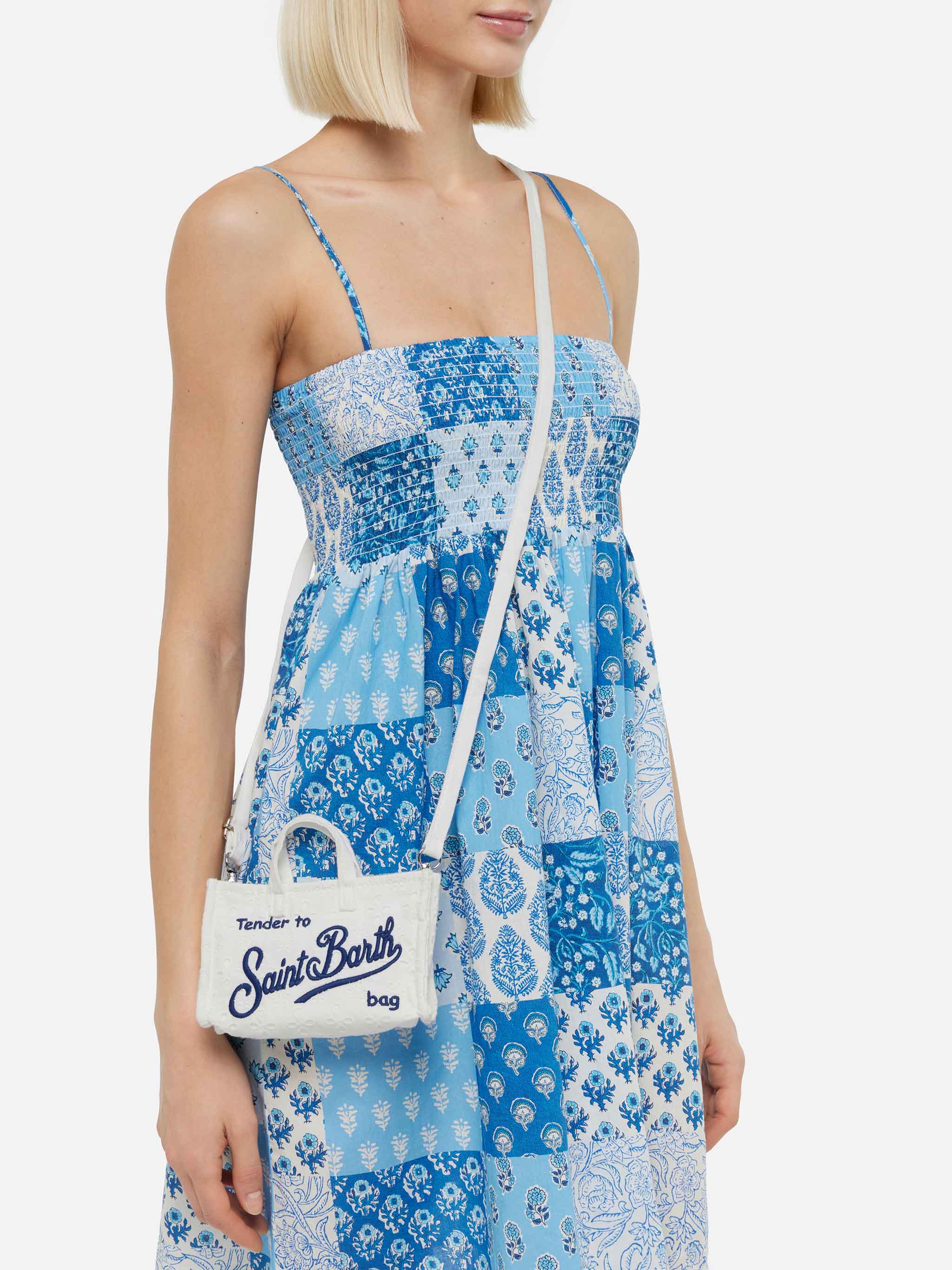 White Sangallo lace Phone Bag - Image 2