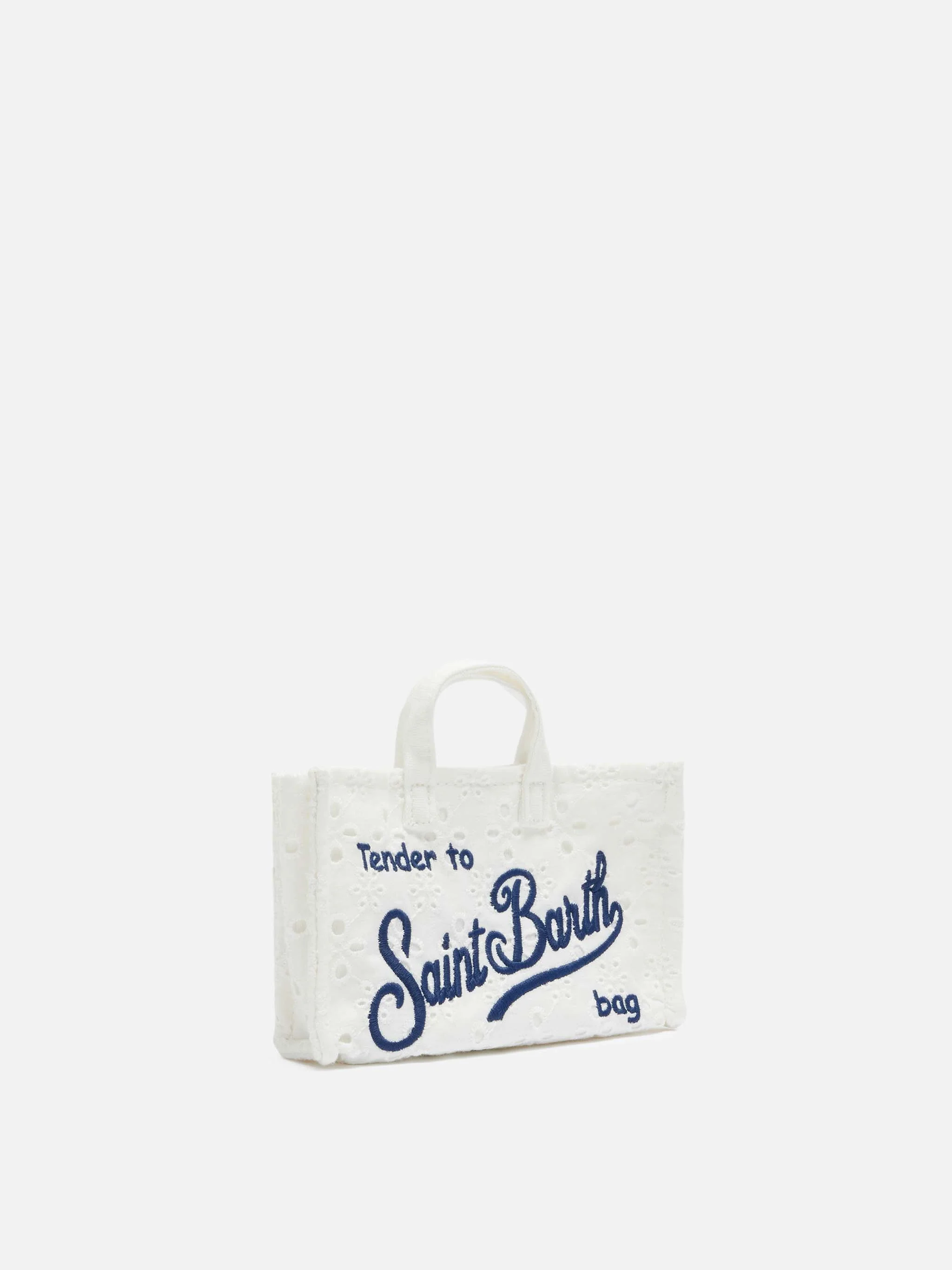 White Sangallo lace Phone Bag - Image 4