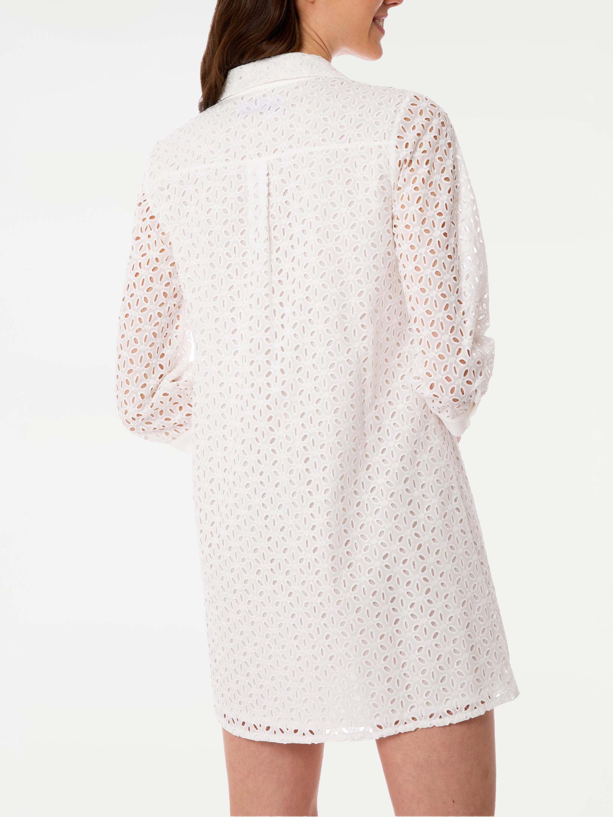 White Helena Embry sangallo shirt dress - Image 2