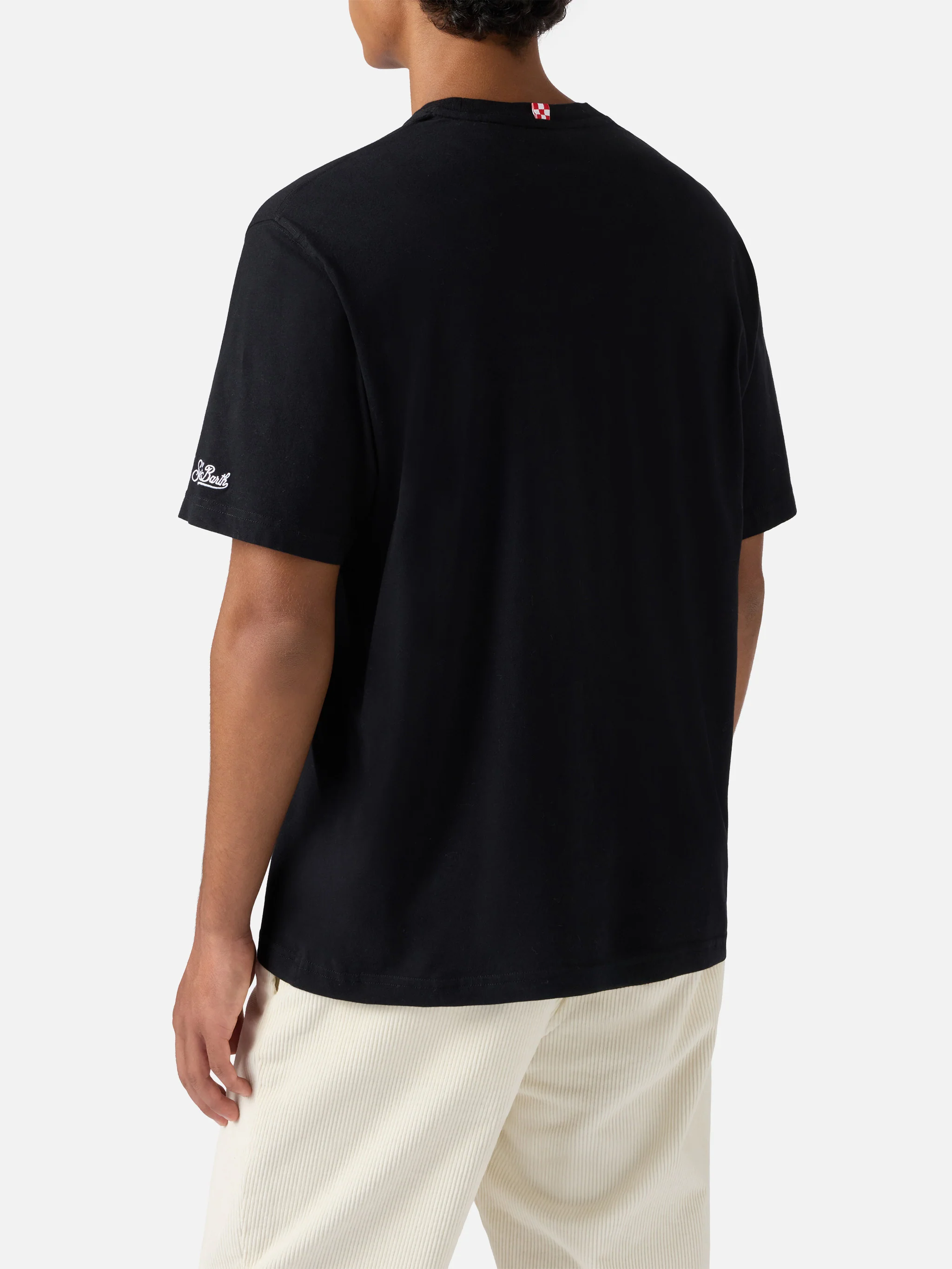 Winter cotton t-shirt Arnott Warm with Dai Fürstengberg embroidery | VACANZE DI NATALE SPECIAL EDITION - Image 4