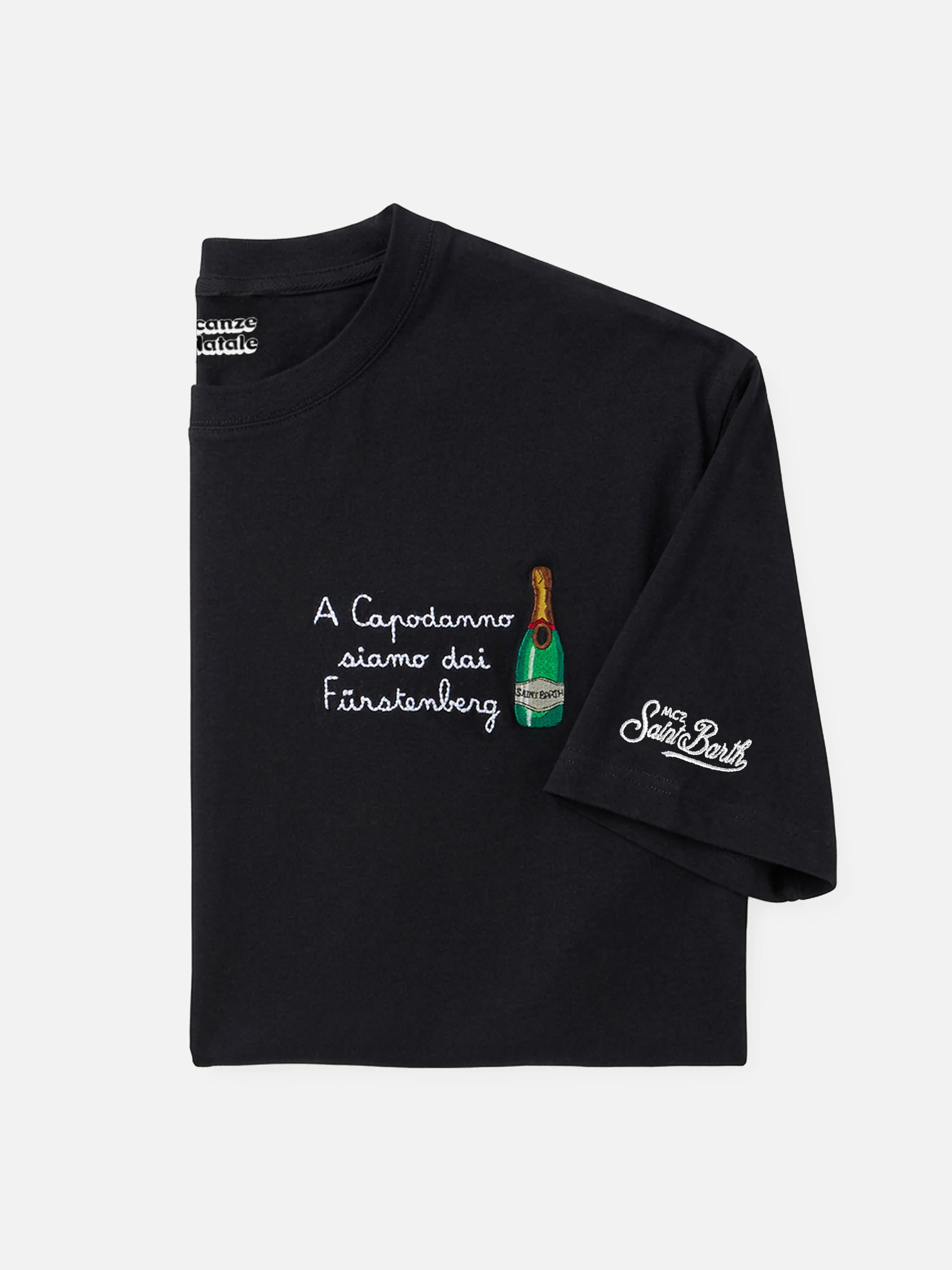 Winter cotton t-shirt Arnott Warm with Dai Fürstengberg embroidery | VACANZE DI NATALE SPECIAL EDITION - Image 6