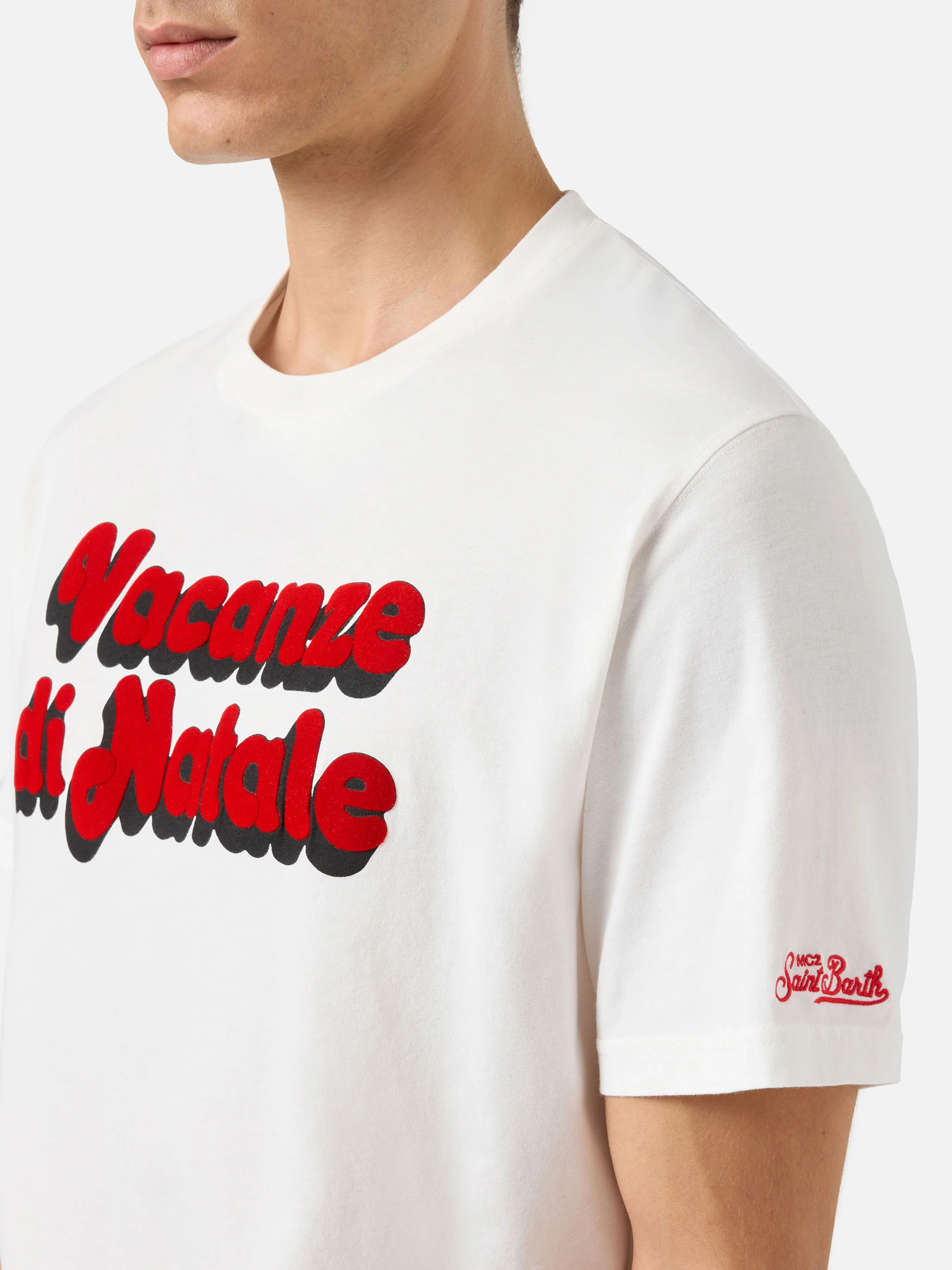 Winter cotton t-shirt Arnott Warm with logo film flock | VACANZE DI NATALE SPECIAL EDITION - Image 3