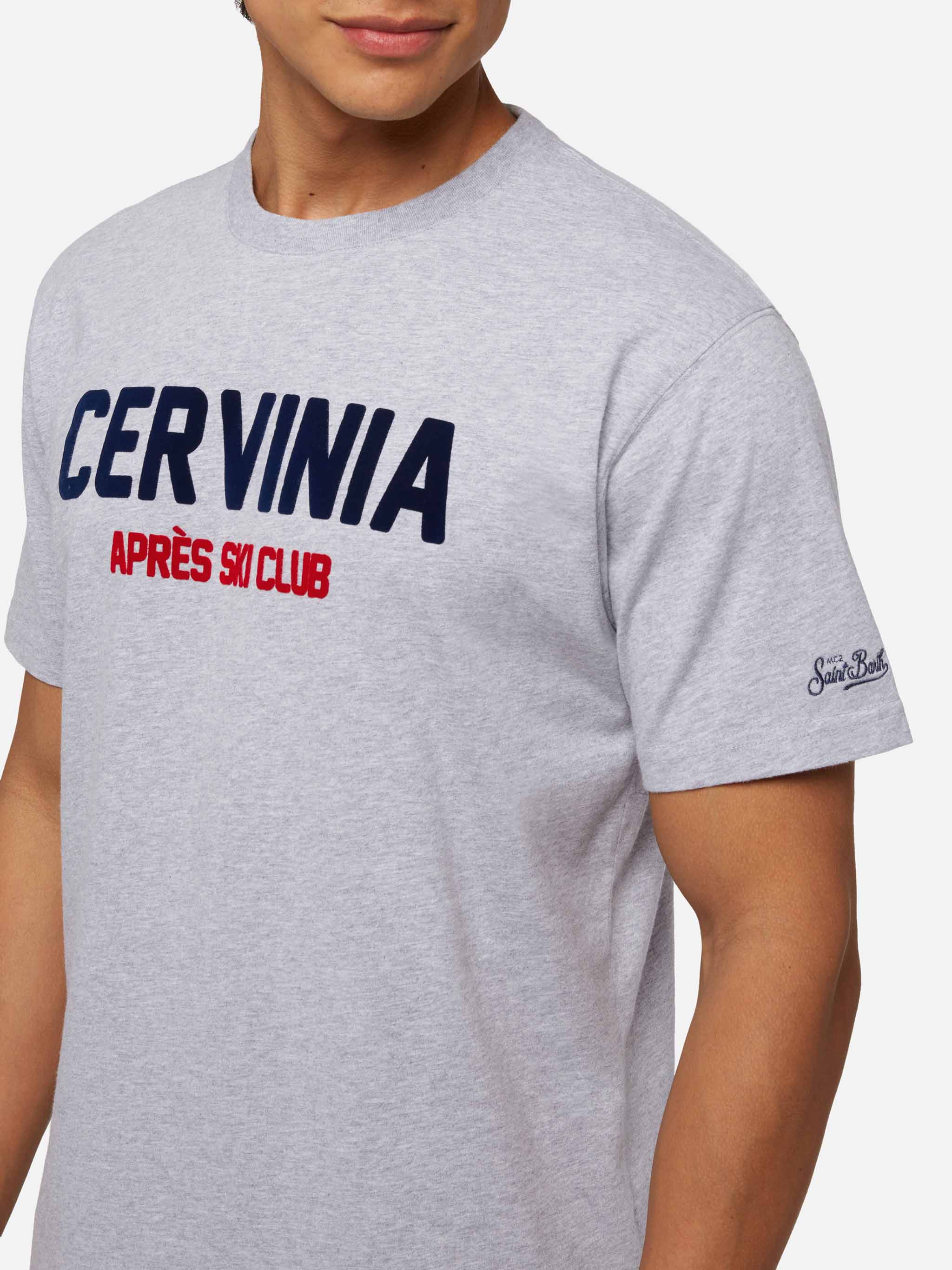 Winter cotton t-shirt Arnott with Cervinia Aprés Ski print - Image 3