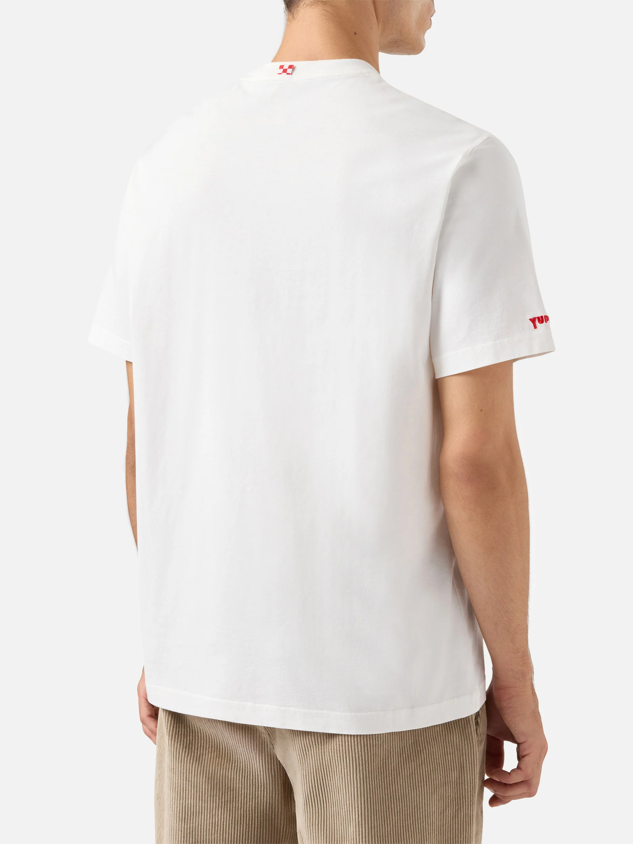 Cotton t-shirt Arnott with Moglie in vacanza... embroidery | YUPPIES SPECIAL EDITION - Image 4