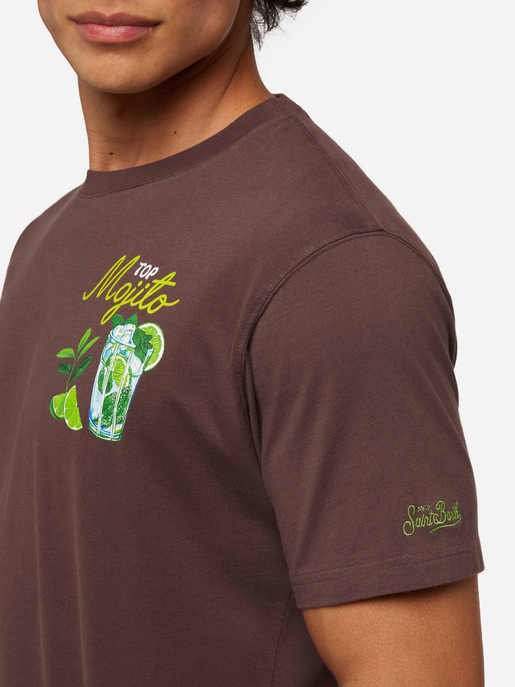 Winter cotton t-shirt Arnott with Mojito print - Image 2