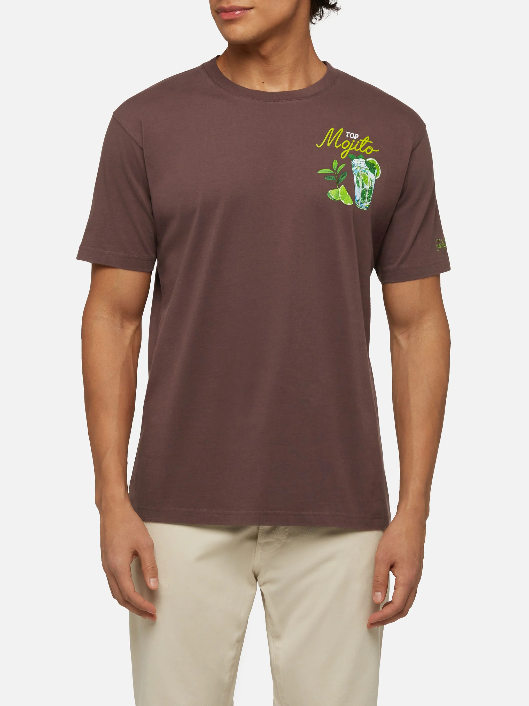 Winter cotton t-shirt Arnott with Mojito print - Image 4