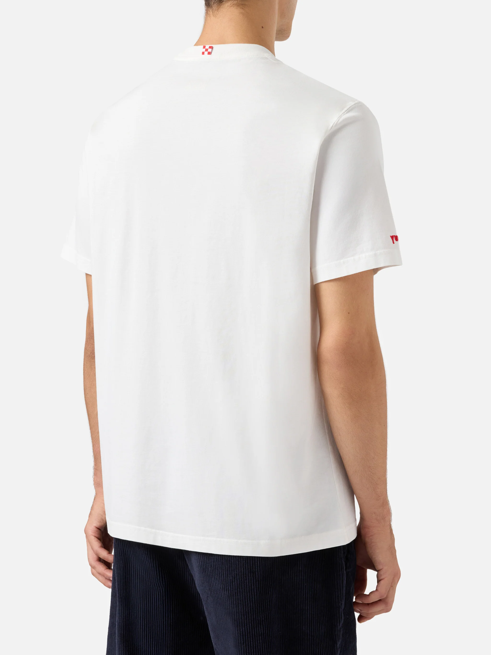 Winter cotton t-shirt Arnott with Praticamente Marocco... embroidery | YUPPIES SPECIAL EDITION - Image 5