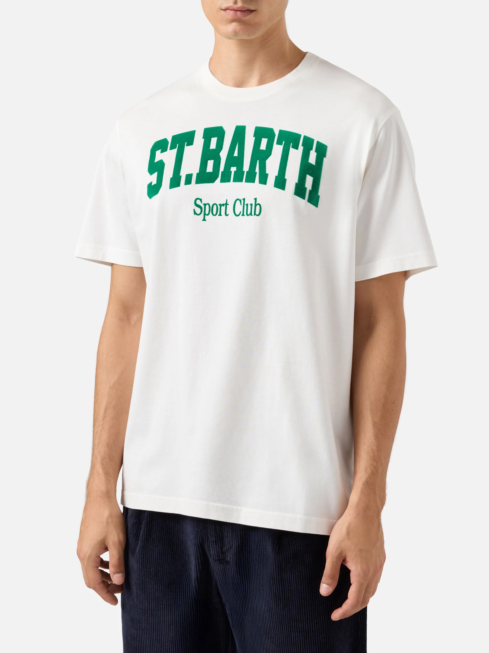 Winter cotton t-shirt Arnott with St. Barth sport club print - Image 2
