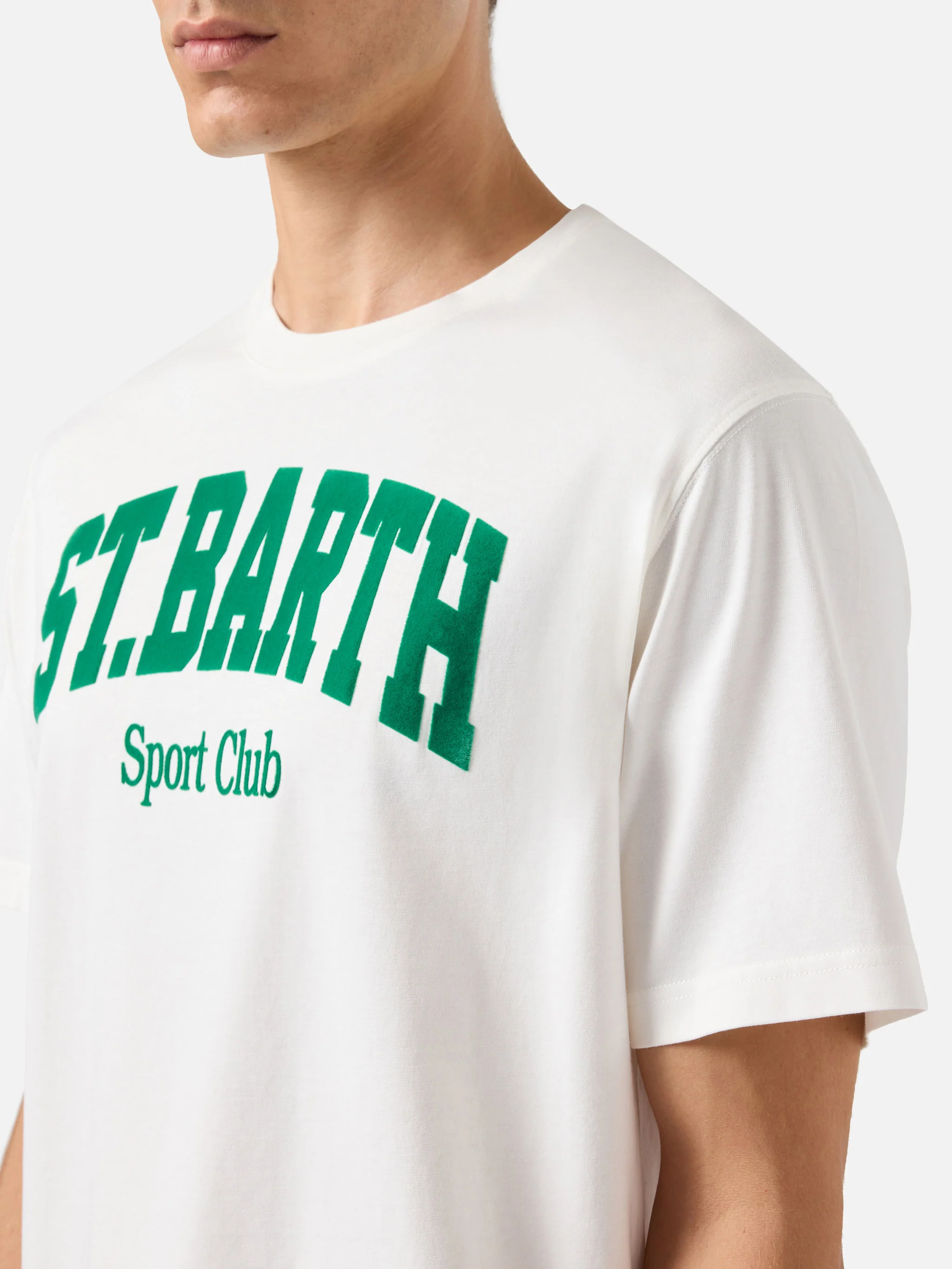 Winter cotton t-shirt Arnott with St. Barth sport club print - Image 3