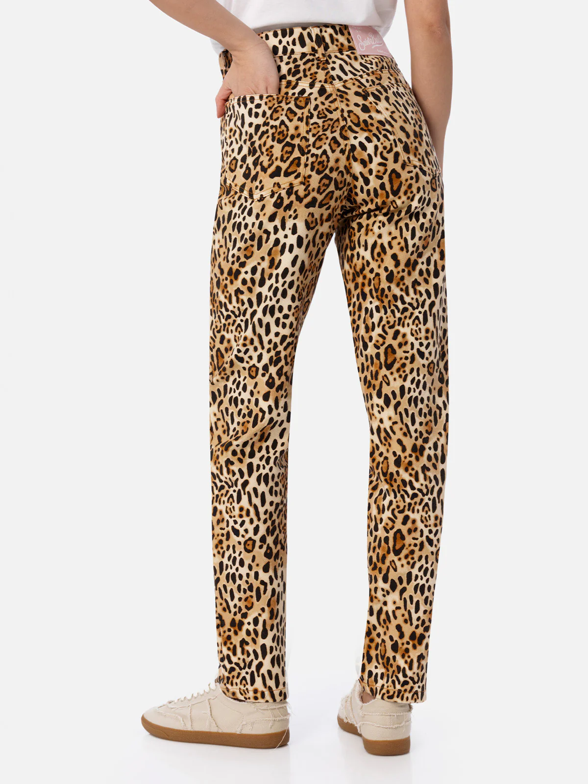 Belleville animal print denim pants - Image 4