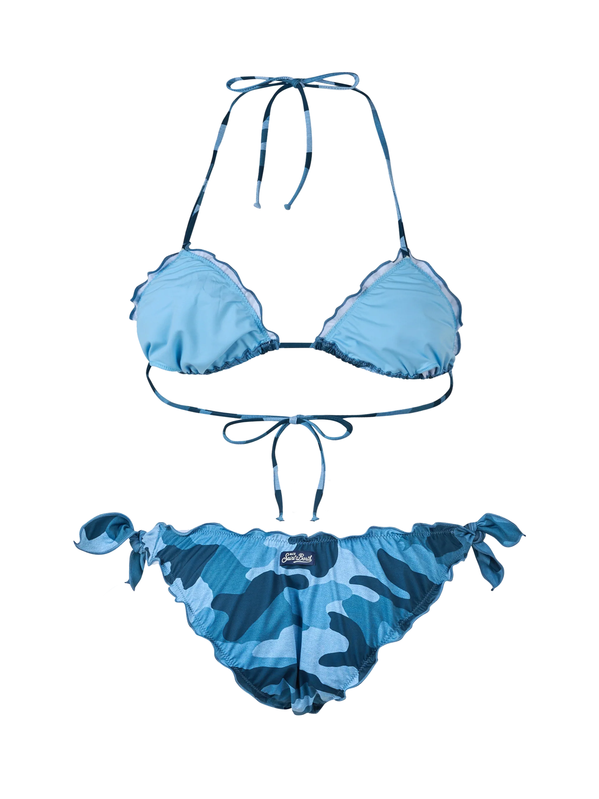 Denim camouflage Sarius triangle bikini - Image 3