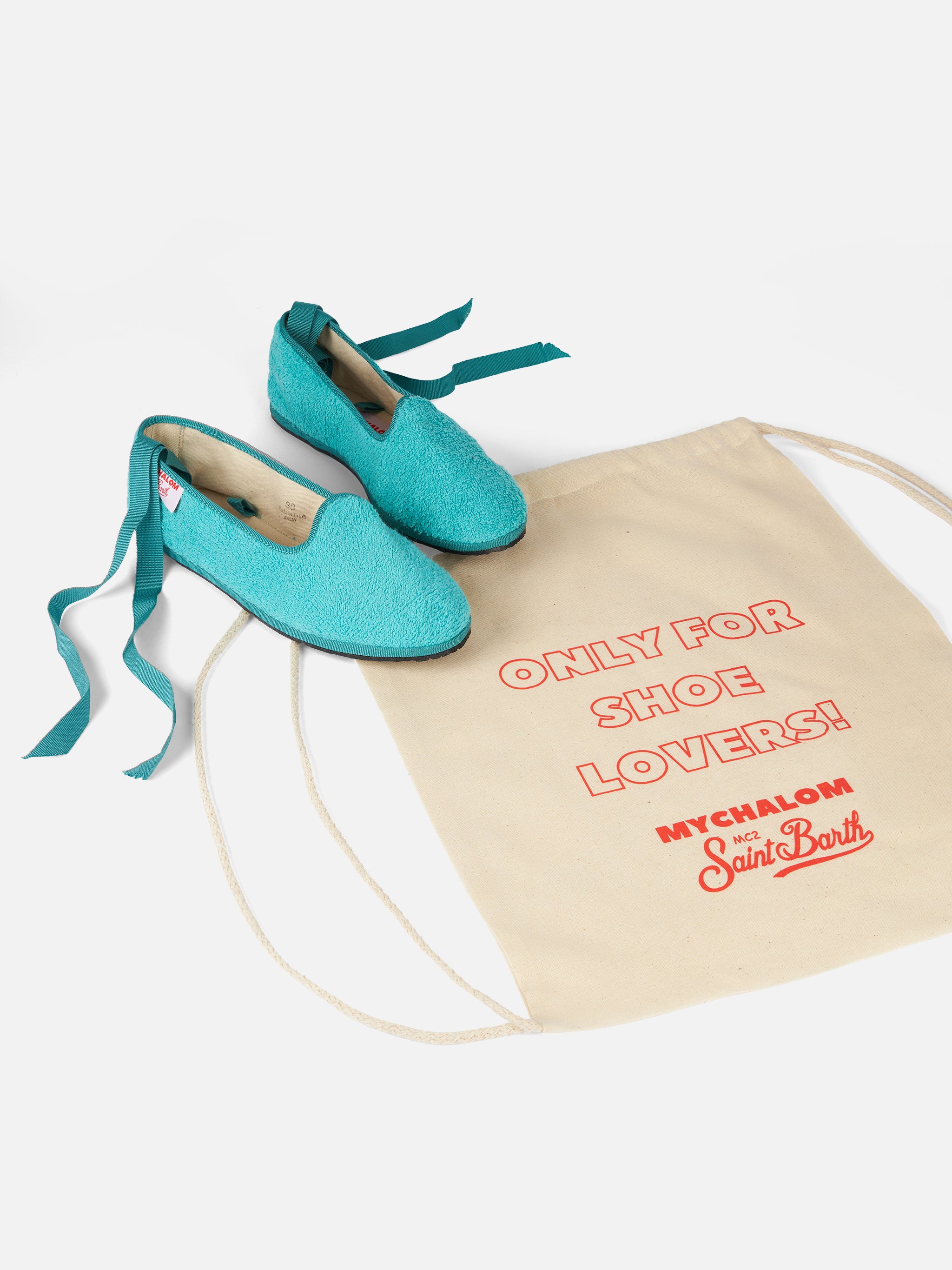 Water green Mychal terry friulana slippers | Special Edition - Image 5