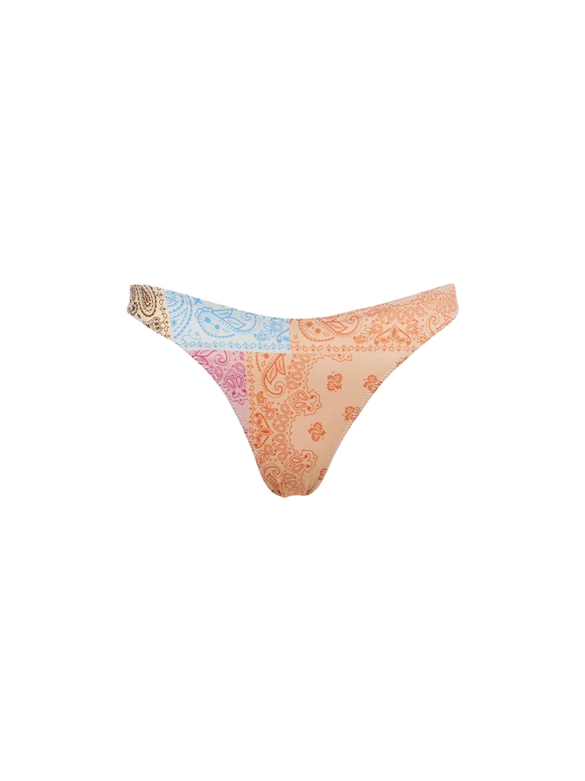 Naomi multicolor bandana cheeky bikini briefs
