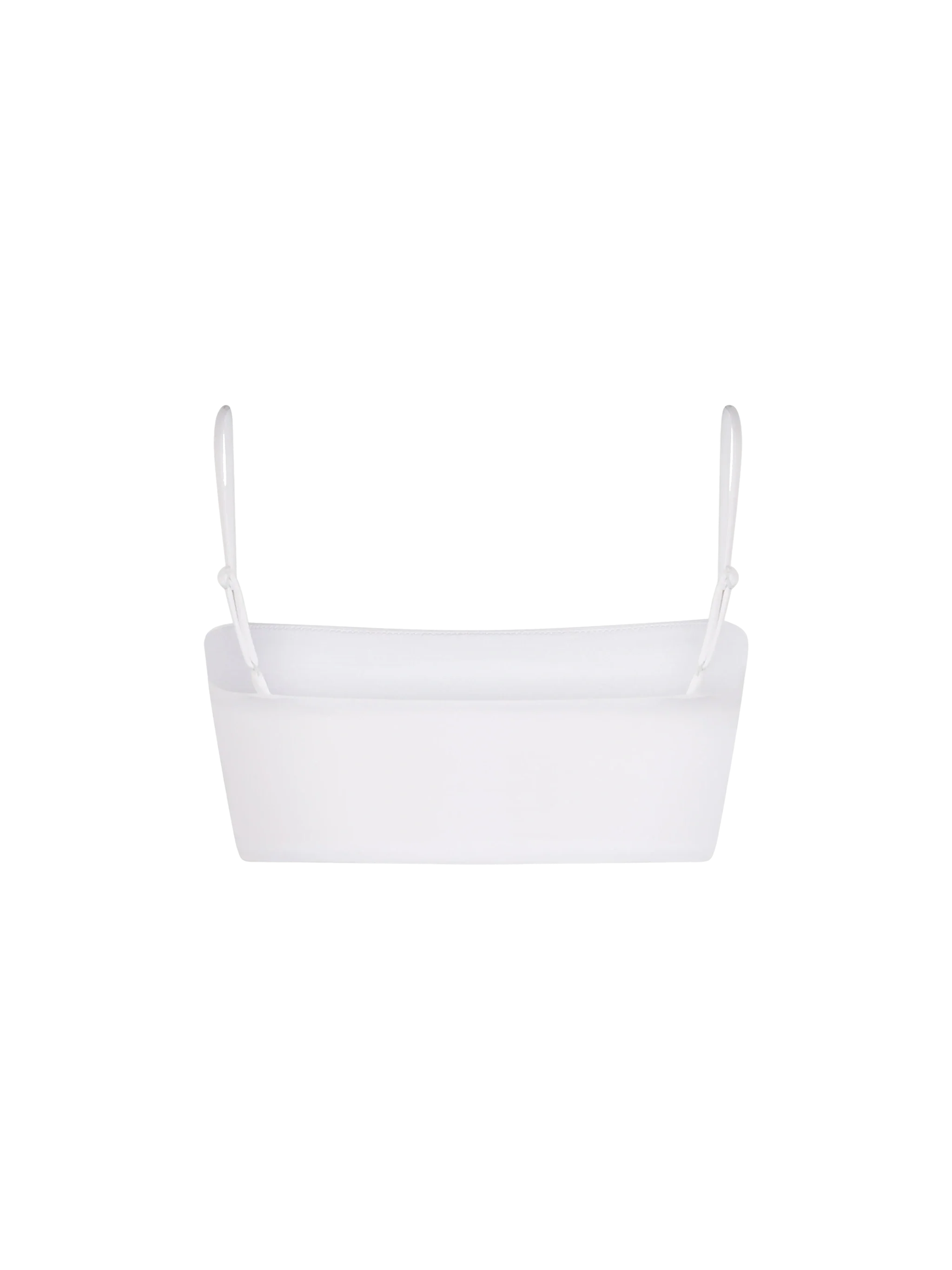 White Athena bandeau bikini top with rhinestones - Image 2
