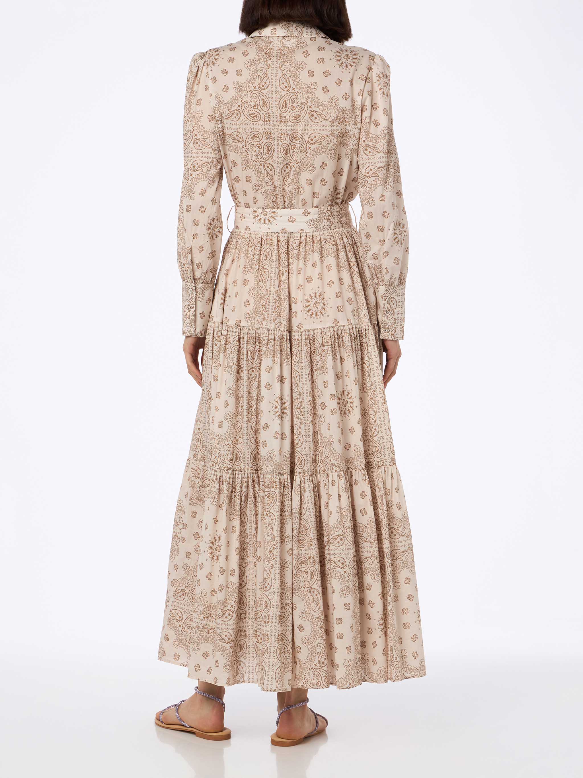 Beige bandana Jensen cotton dress - Image 2