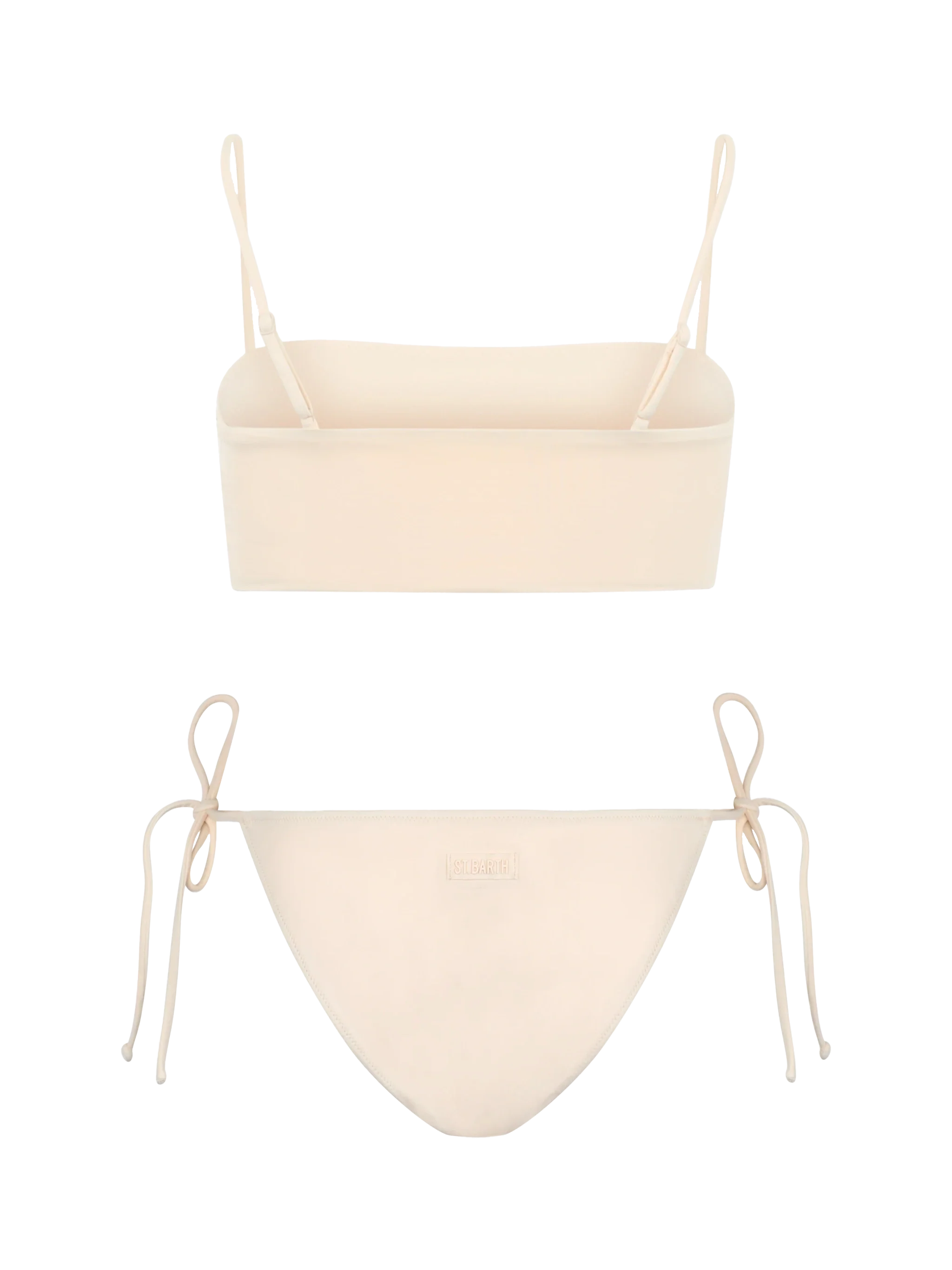 Athena Virgo beige bandeau bikini with rhinestones - Image 3