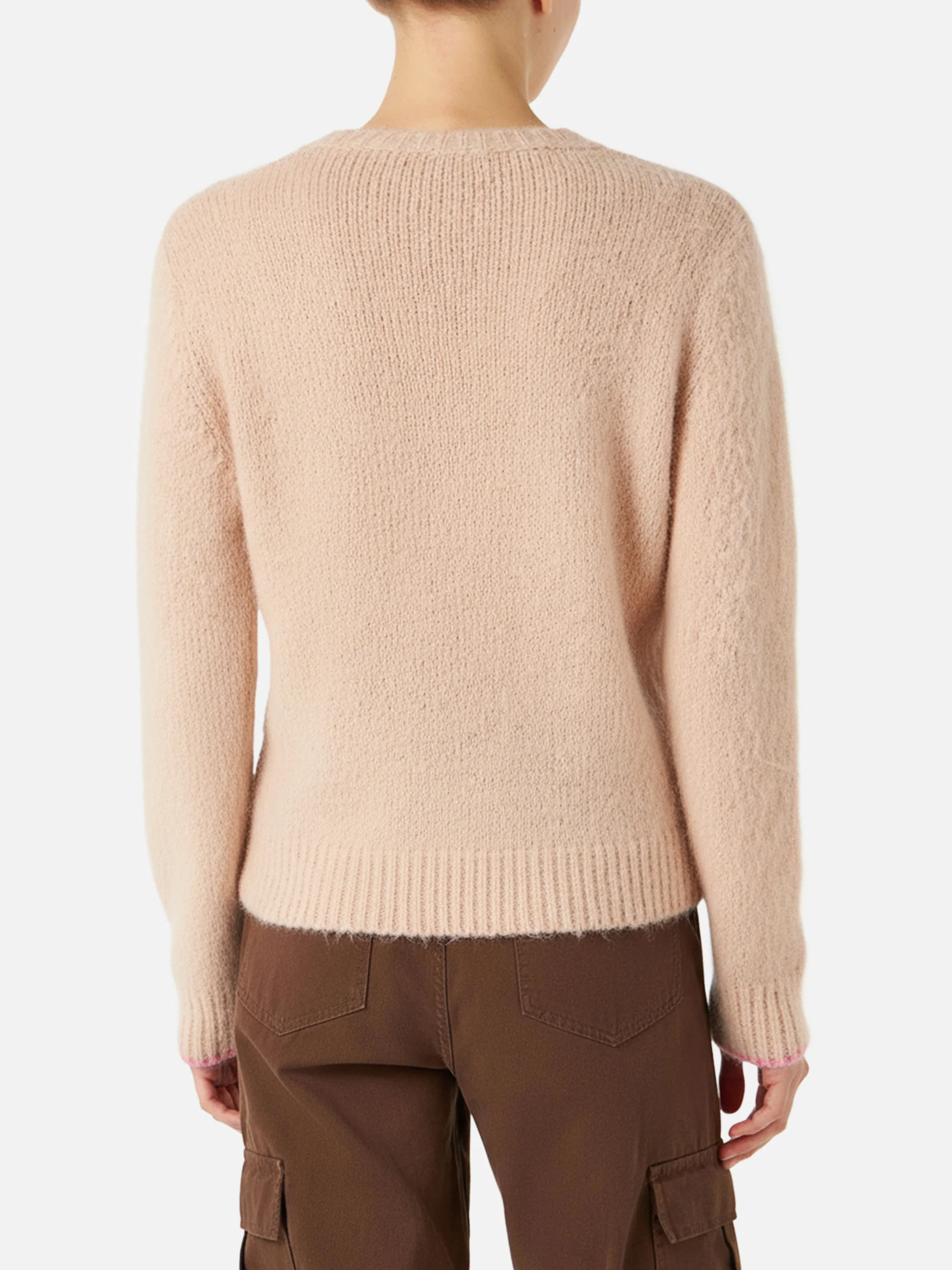 New Queen Soft beige sweater with Out of office embroidery - Image 4