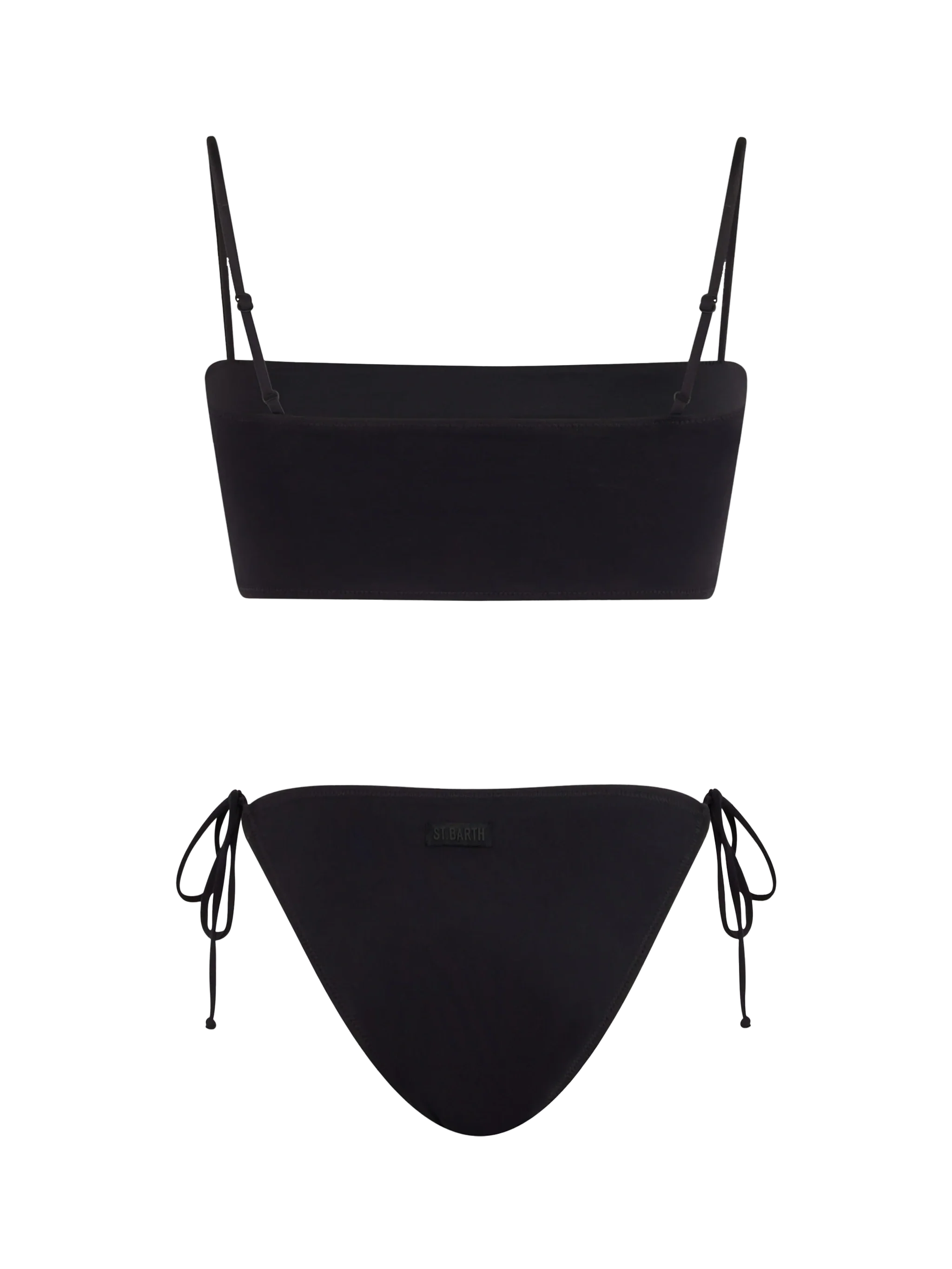 Athena Virgo black bandeau bikini with rhinestones - Image 3