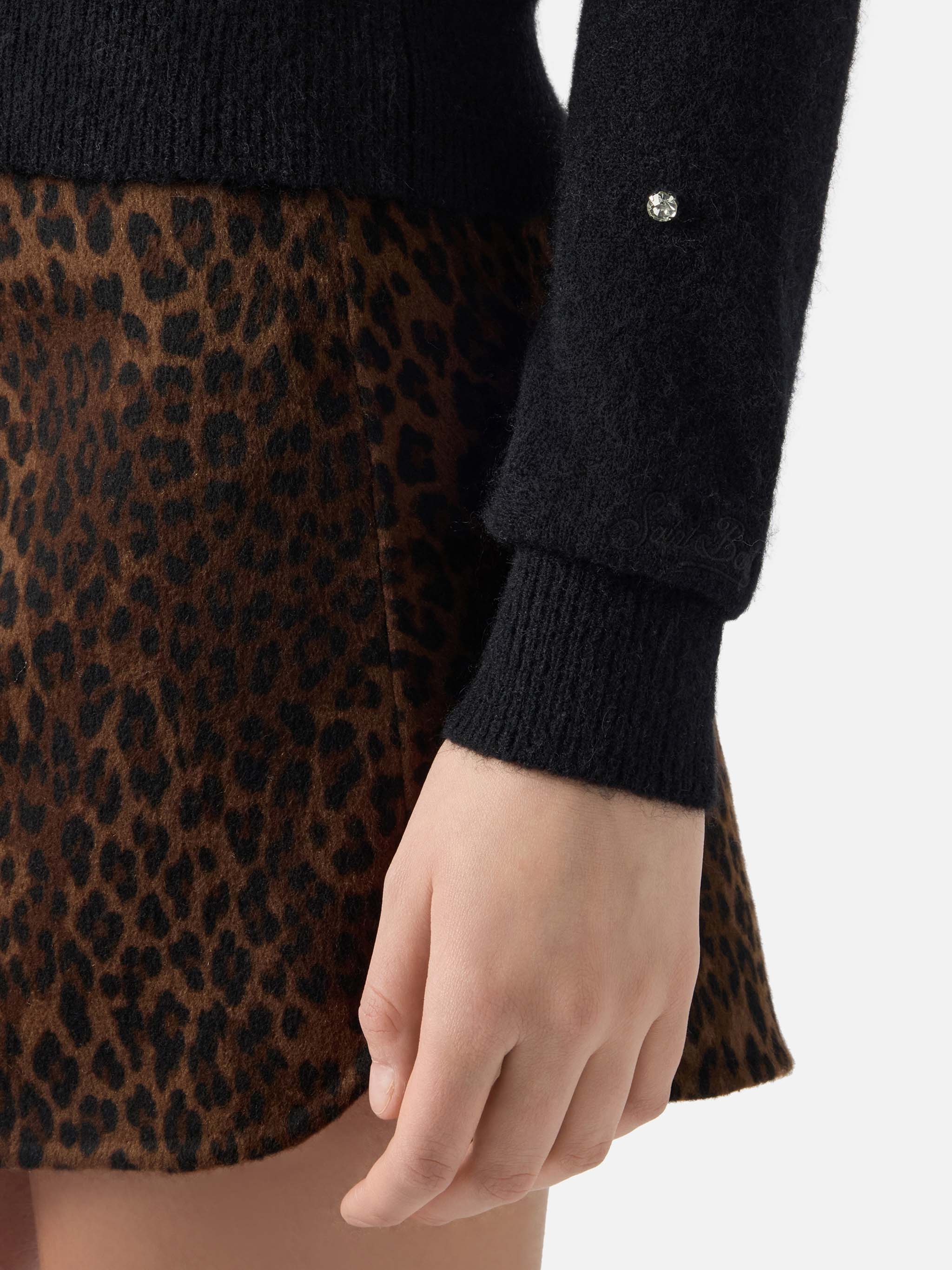 Black Bellamy cardigan with rhinestones - Image 4