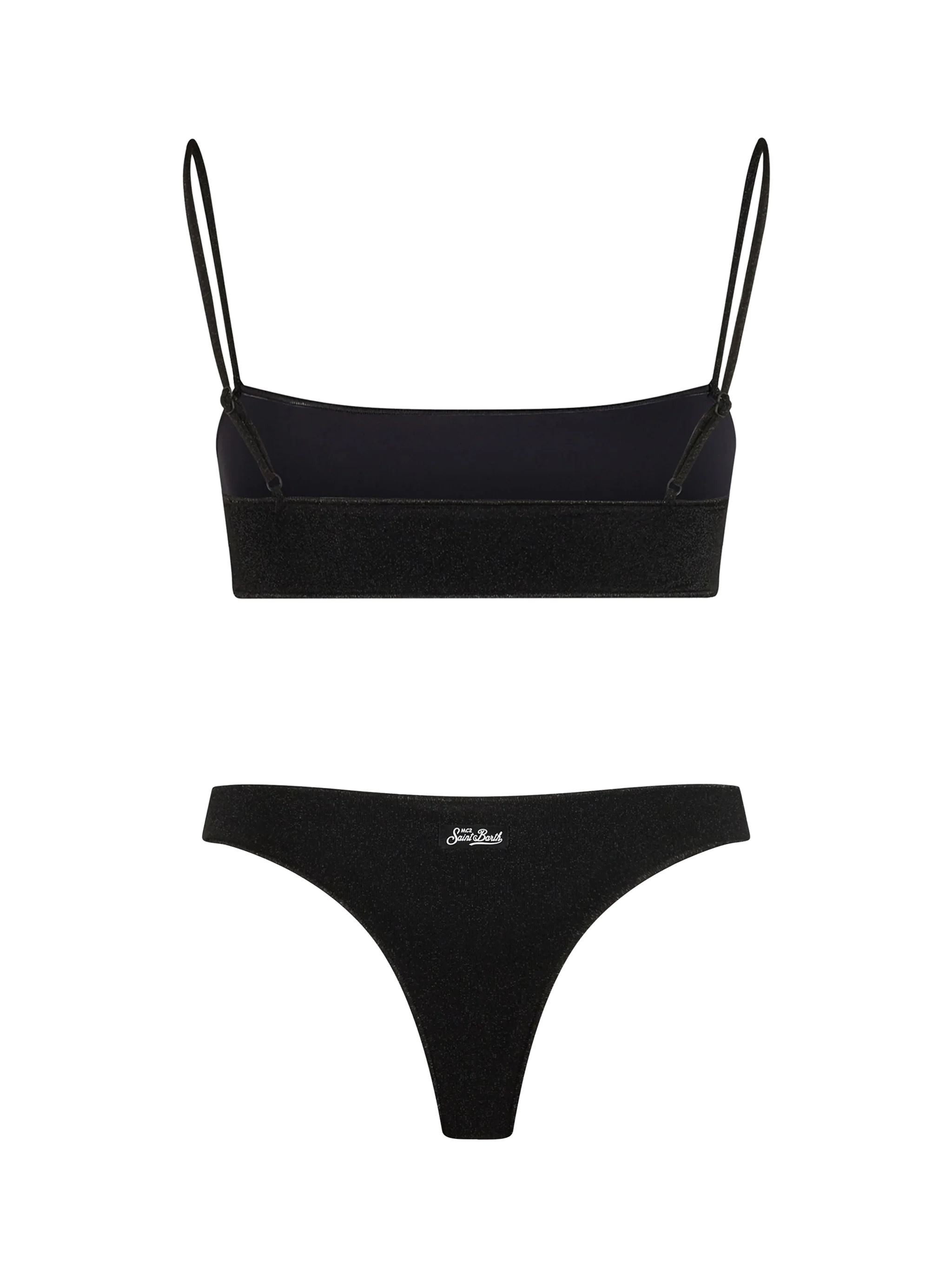 Sadie Naomi black lurex bralette bikini - Image 3