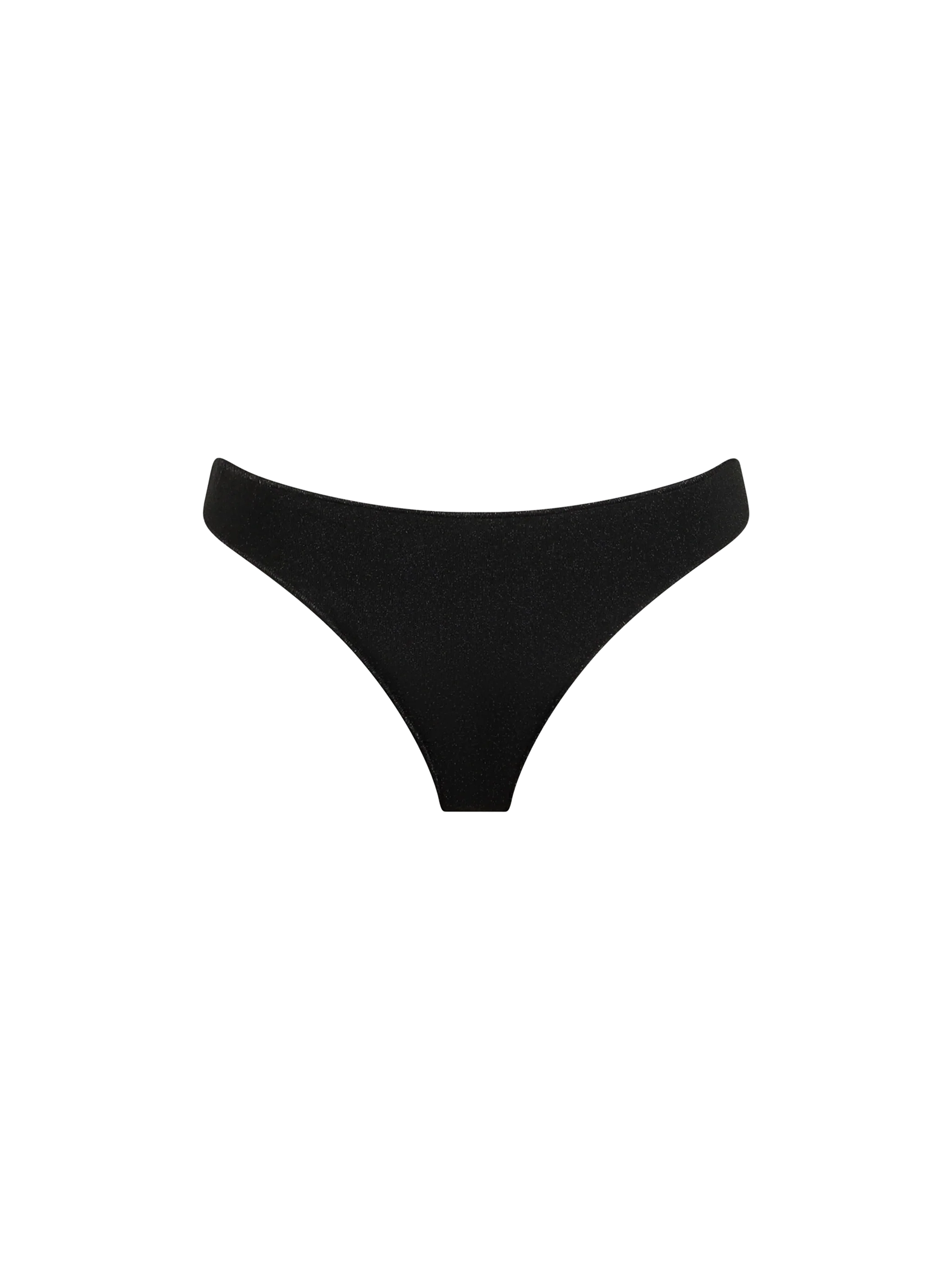 Naomi black lurex cheeky swim briefs
