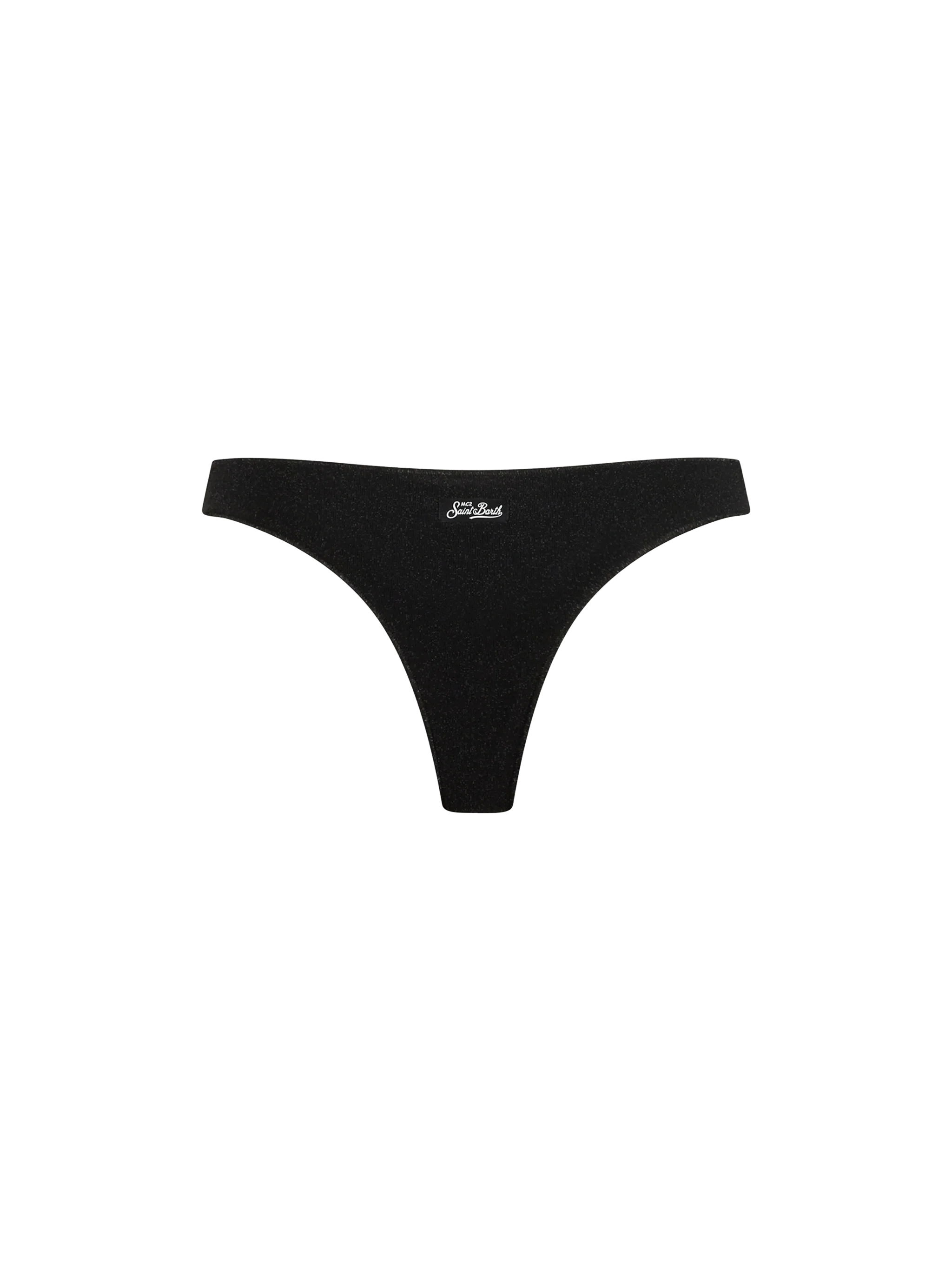 Naomi black lurex cheeky swim briefs - Image 2