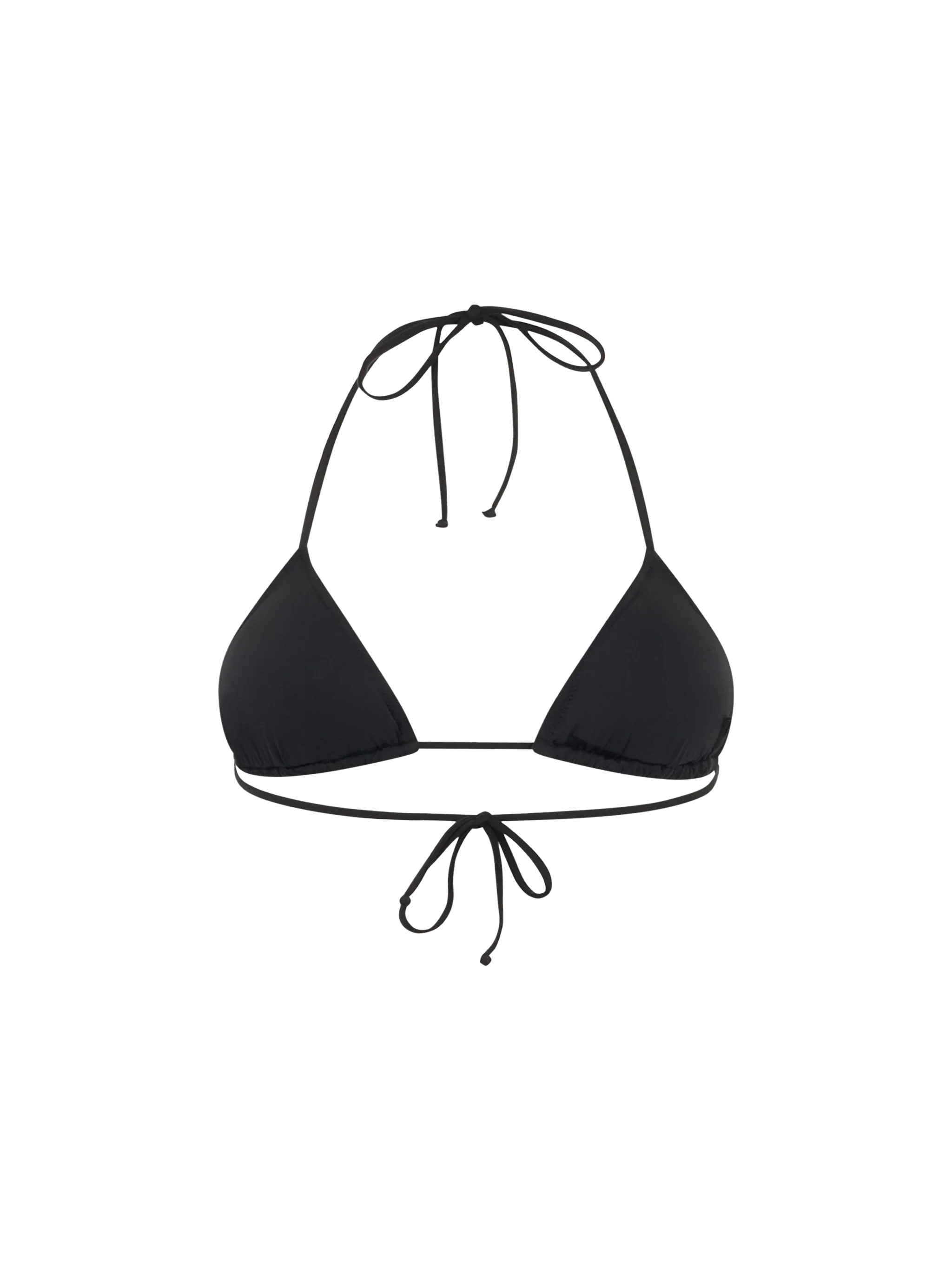 Leah black sequin triangle bikini top - Image 2