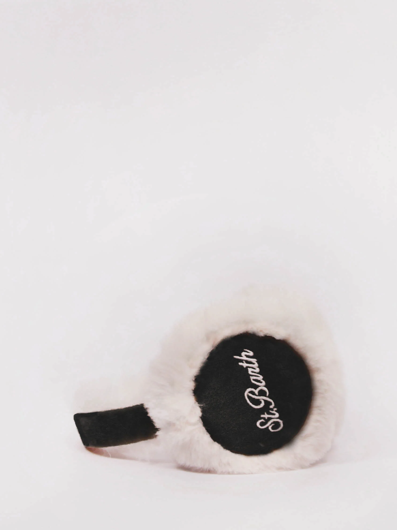 Black suede-effect earmuffs with wireless speaker - Image 3