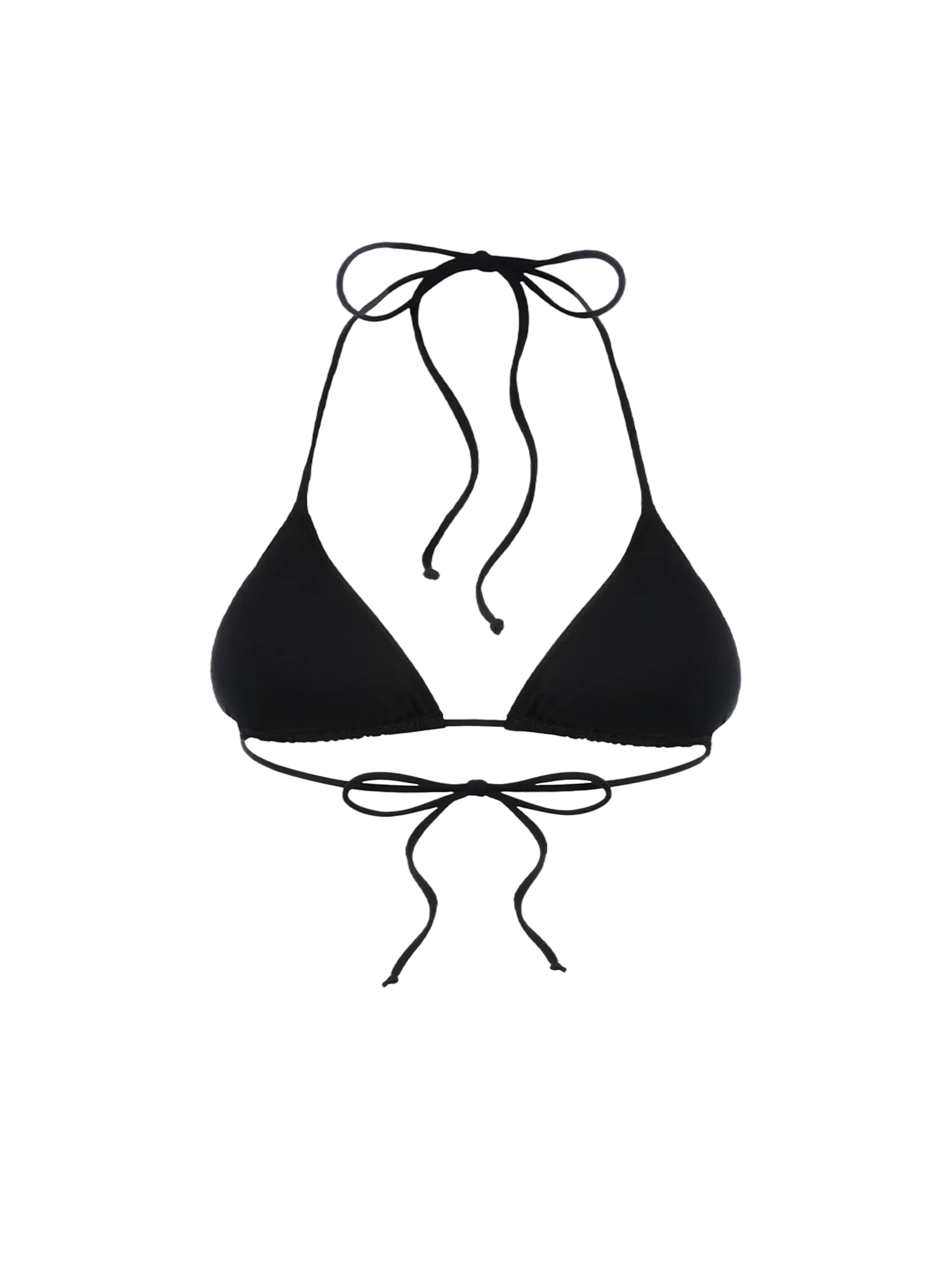 Leah black triangle bikini top - Image 2