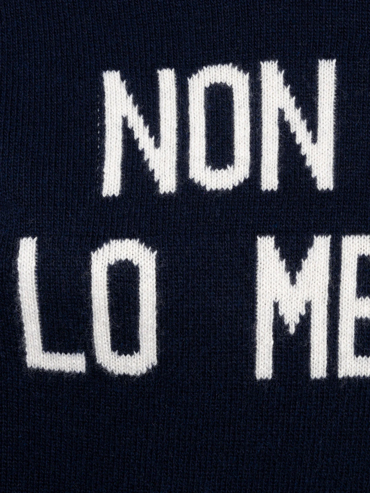 New Queen blue sweater with Non me lo merito jacquard - Image 6