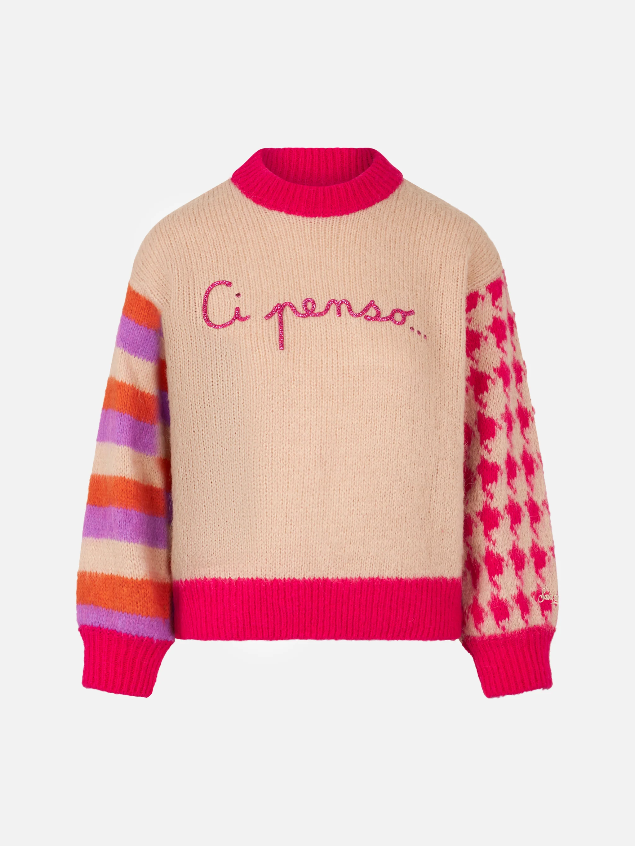 Danya Soft boxy sweater with Ci penso embroidery - Image 3