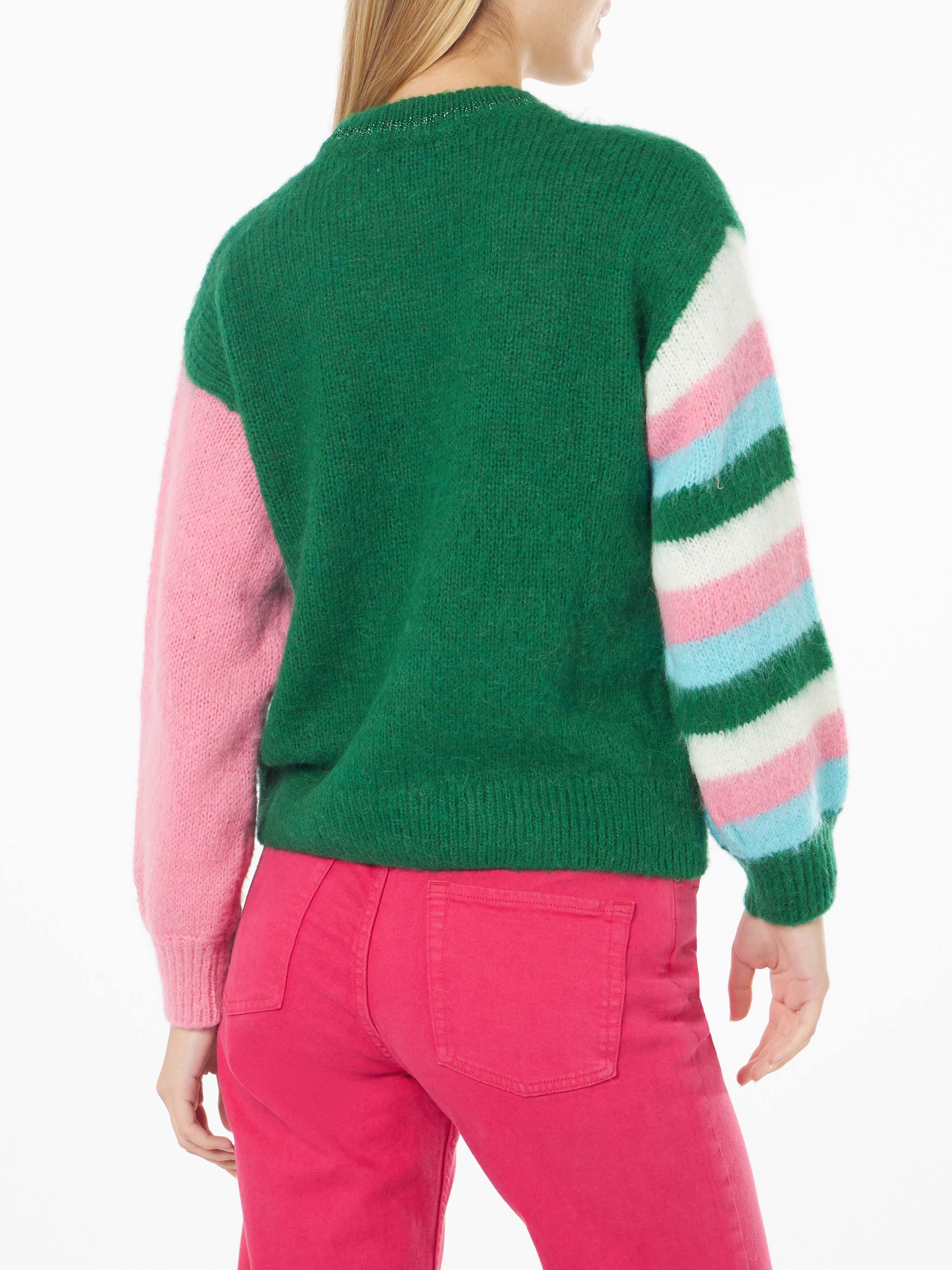 Green Danya Soft boxy sweater with embroidery - Image 3