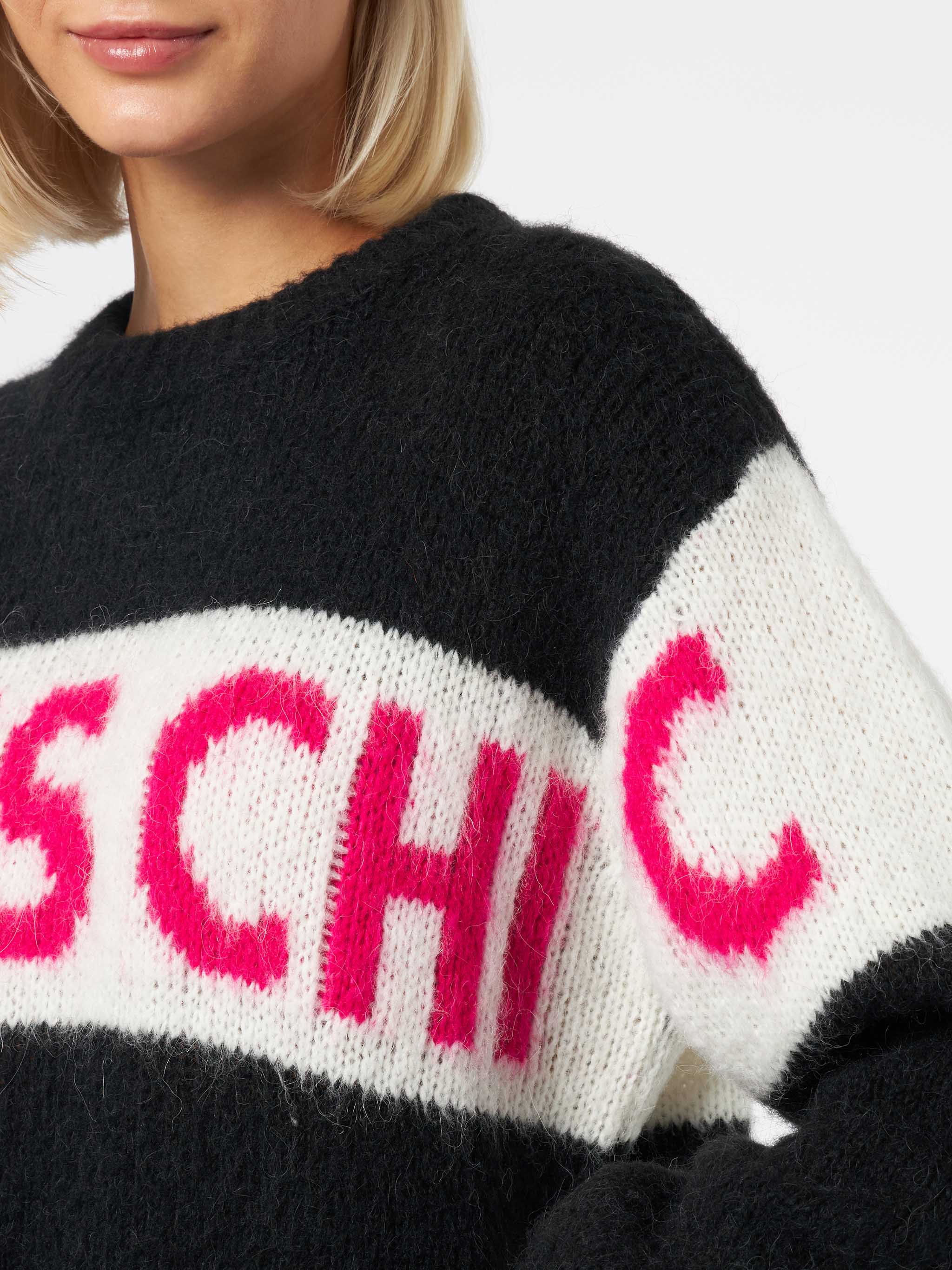 Black fuchsia Après Chic jacquard Danya Soft sweater - Image 4