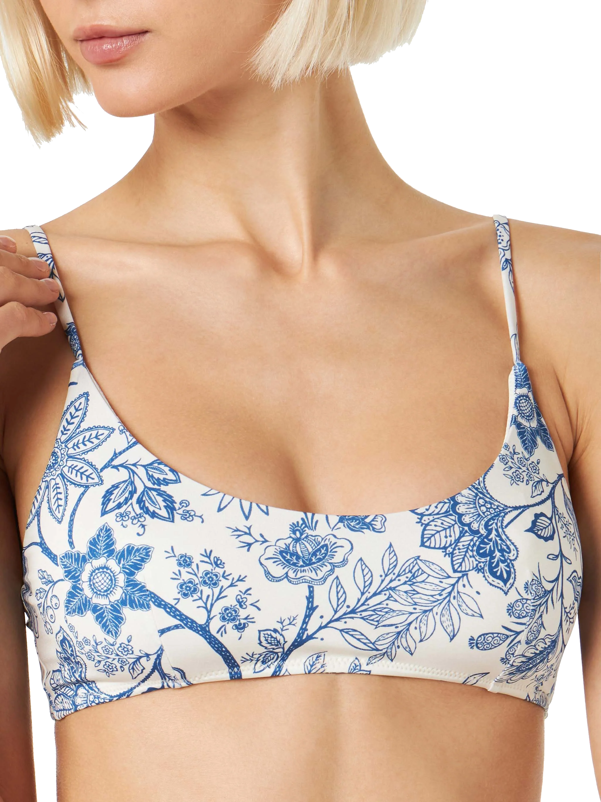 Judy blue floral bralette bikini top - Image 2