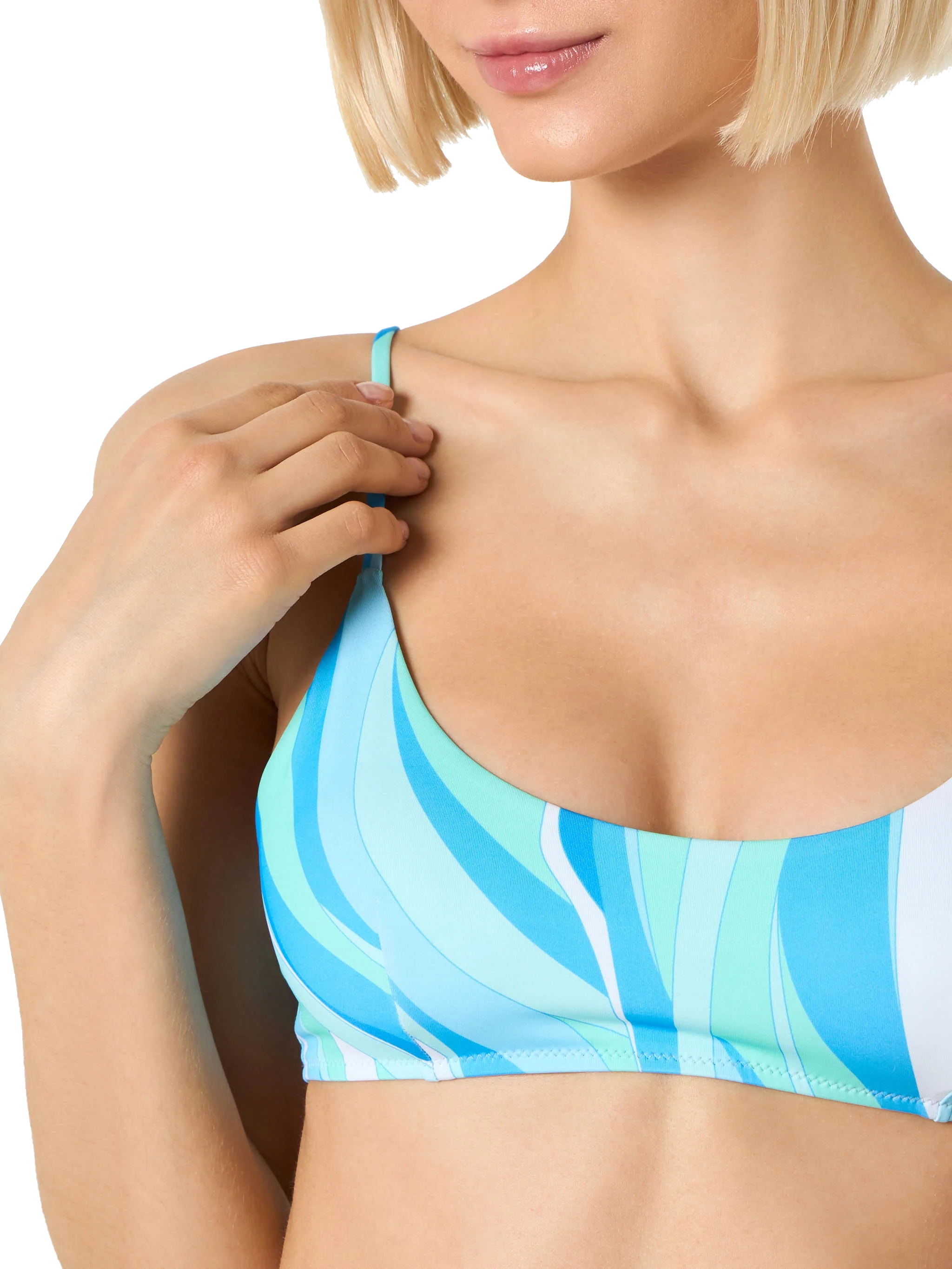Judy wave print bralette bikini top - Image 2