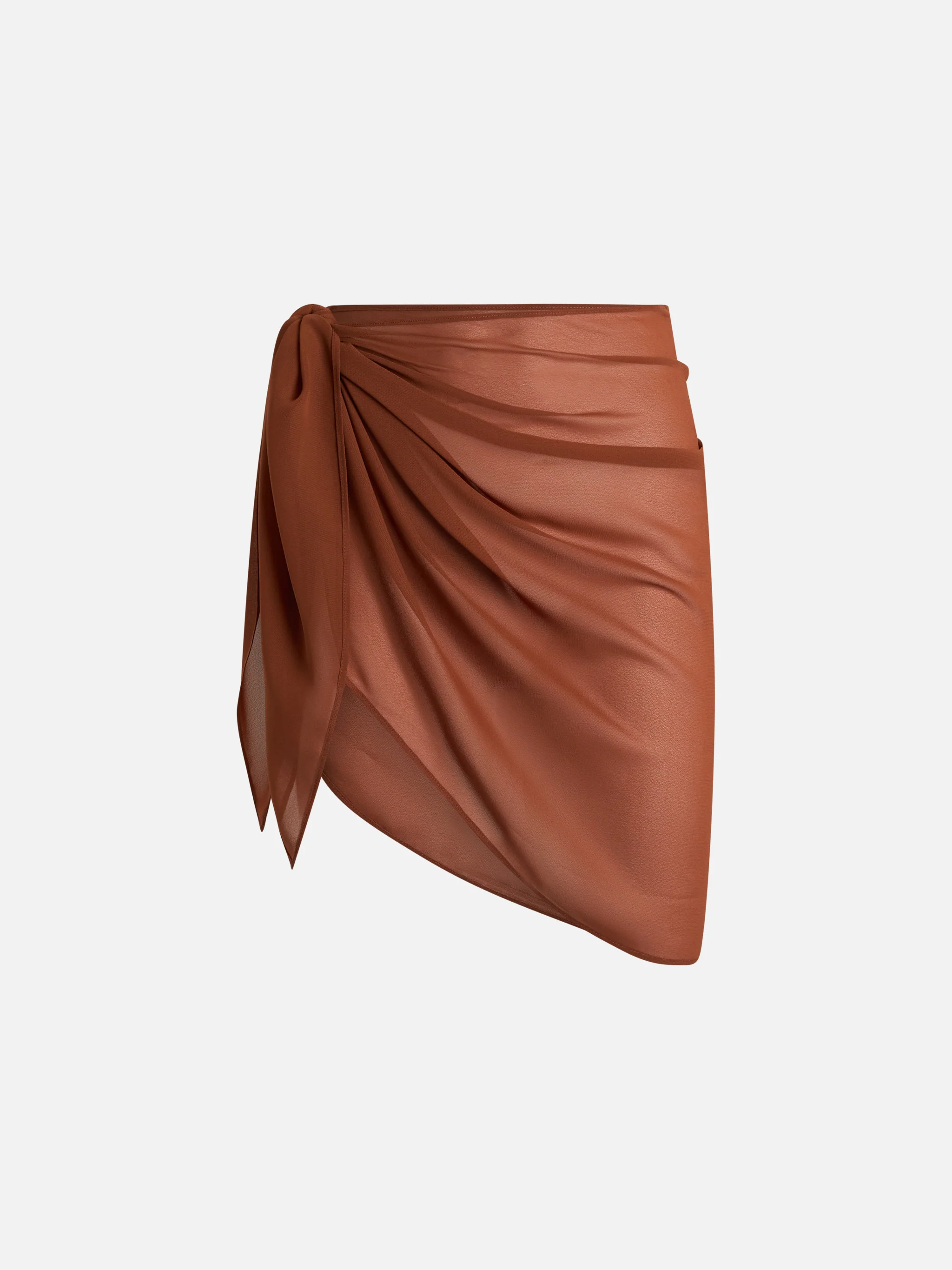 Sery brown georgette short pareo - Image 4