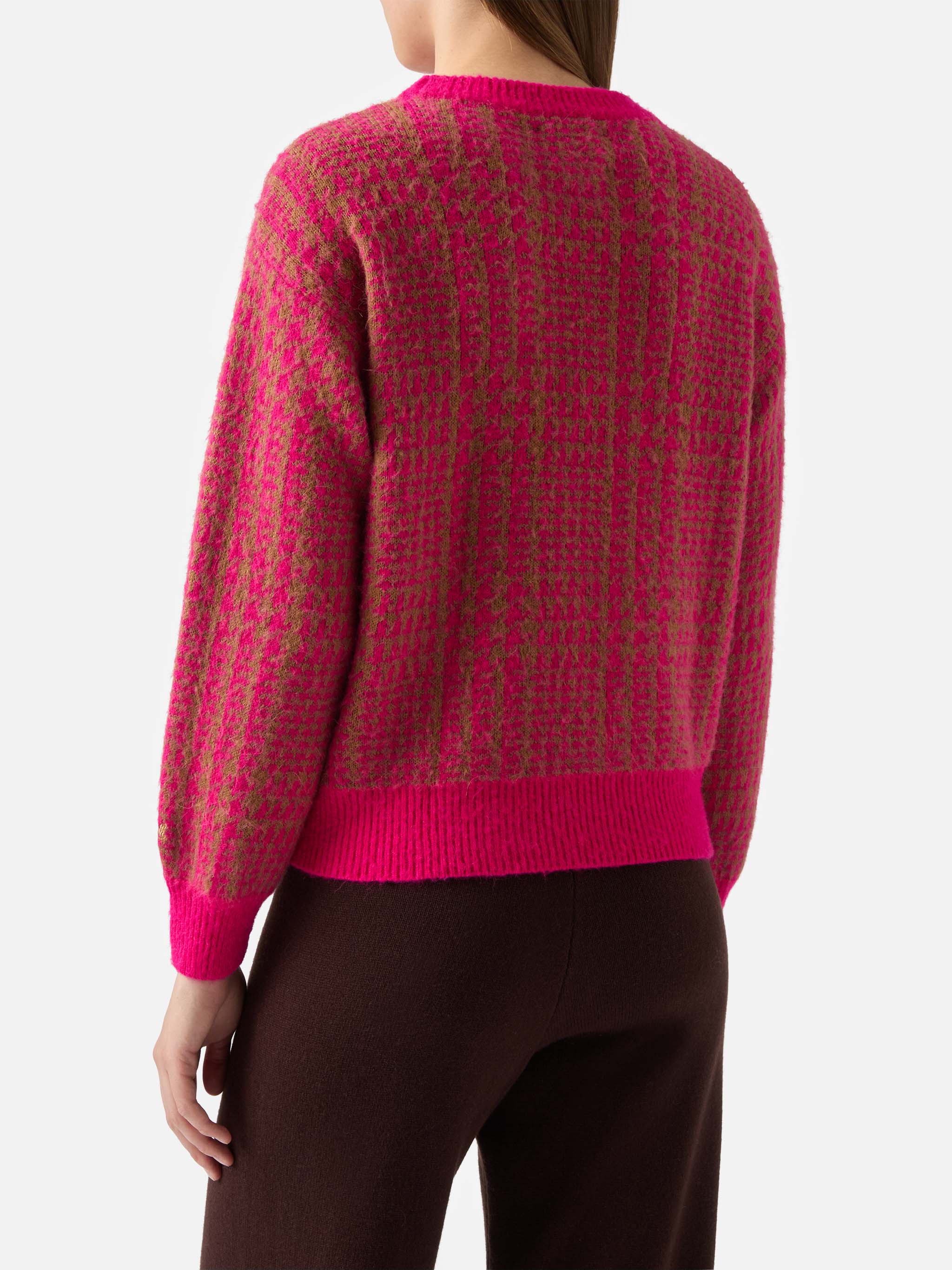 Pink Prince of Wales Danya Soft sweater - Image 2