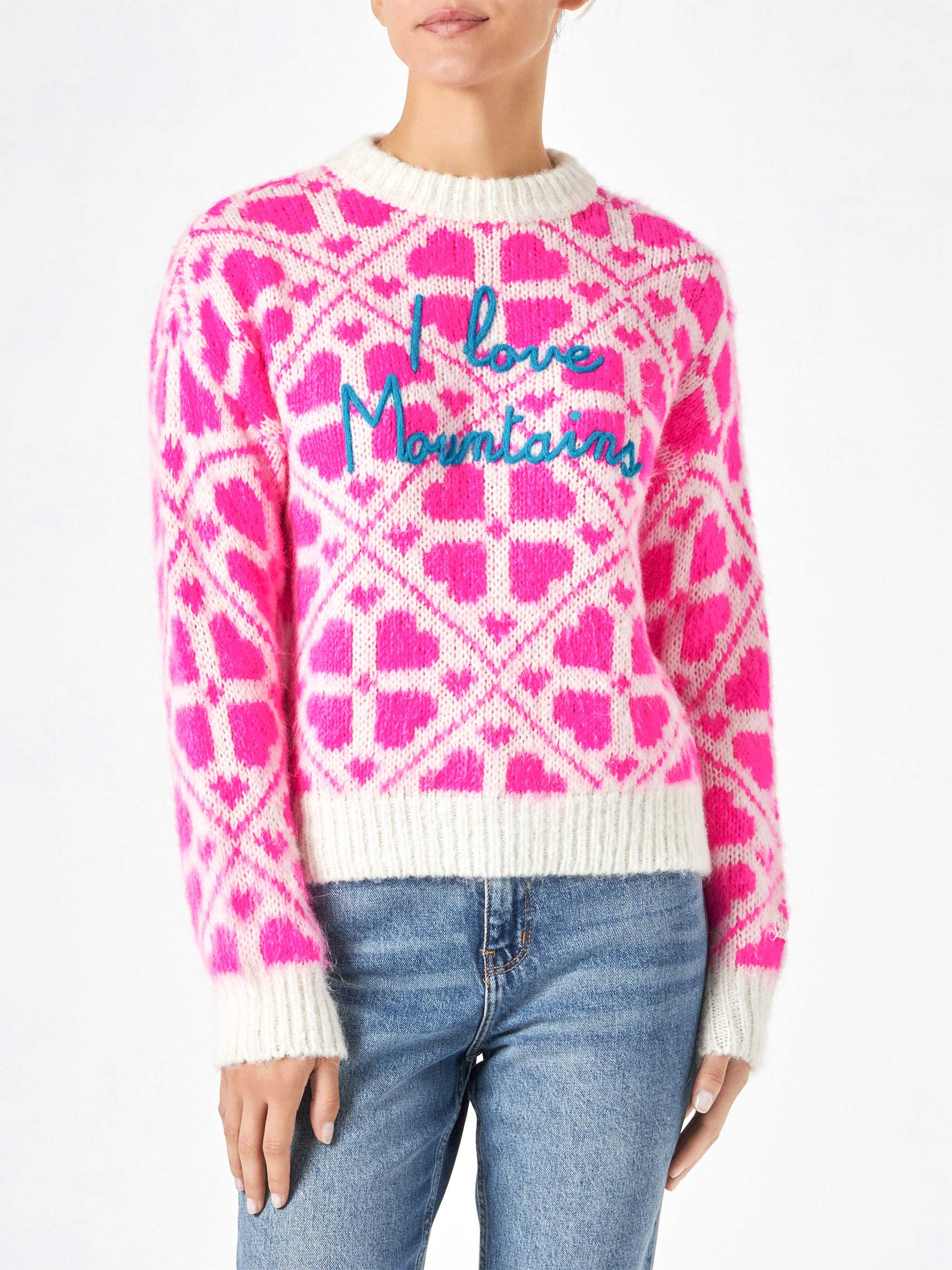 Danya brushed sweater with lettering