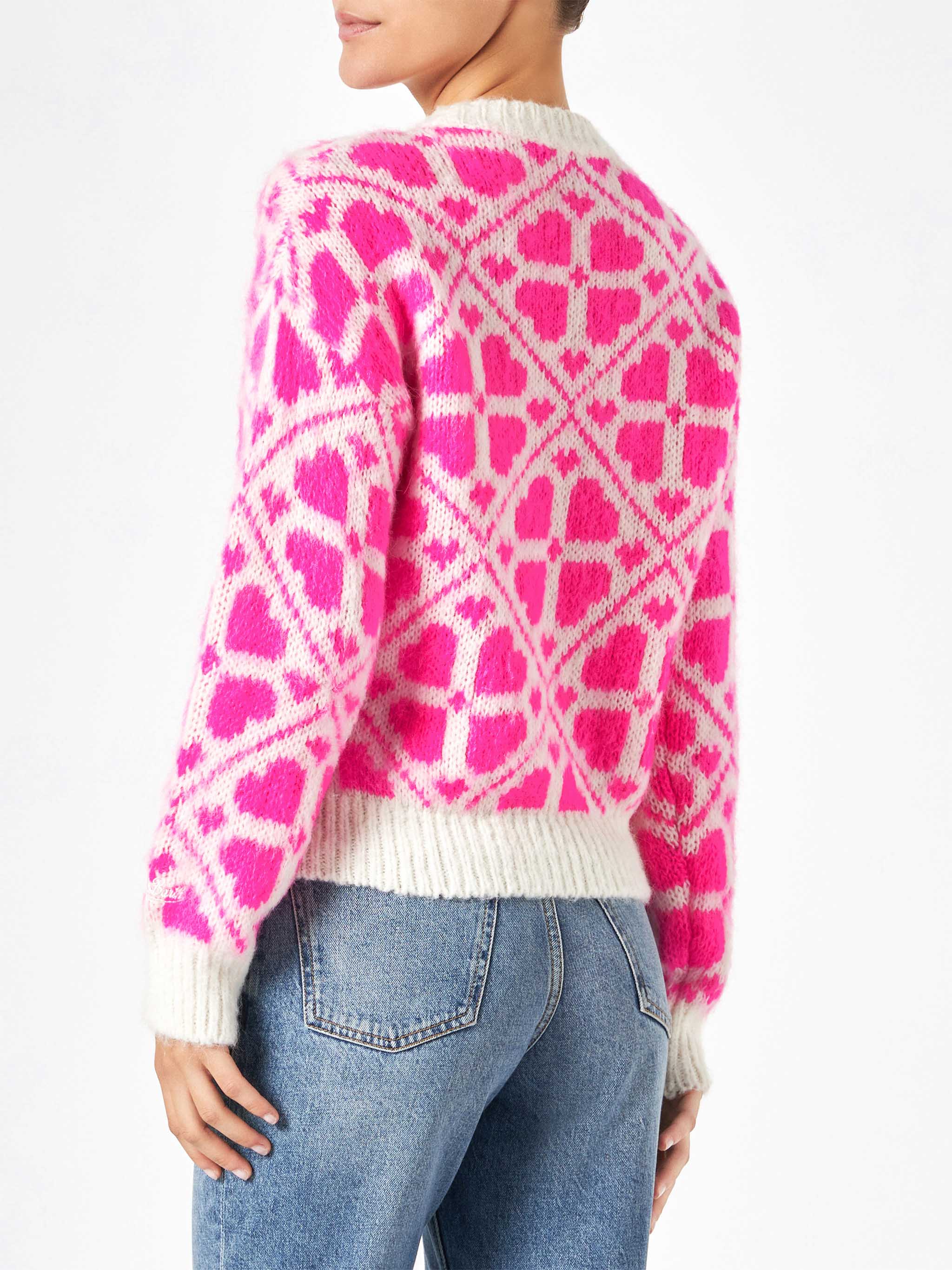 Danya brushed sweater with lettering - Image 3