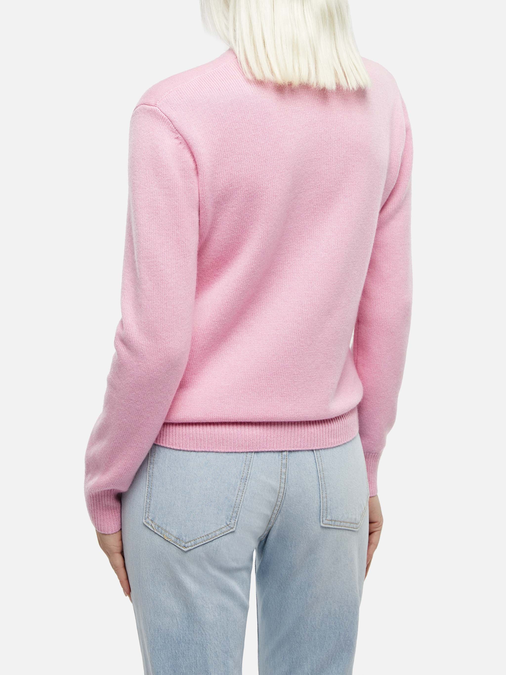 Sorbonne pink cashmere blend sweater - Image 3